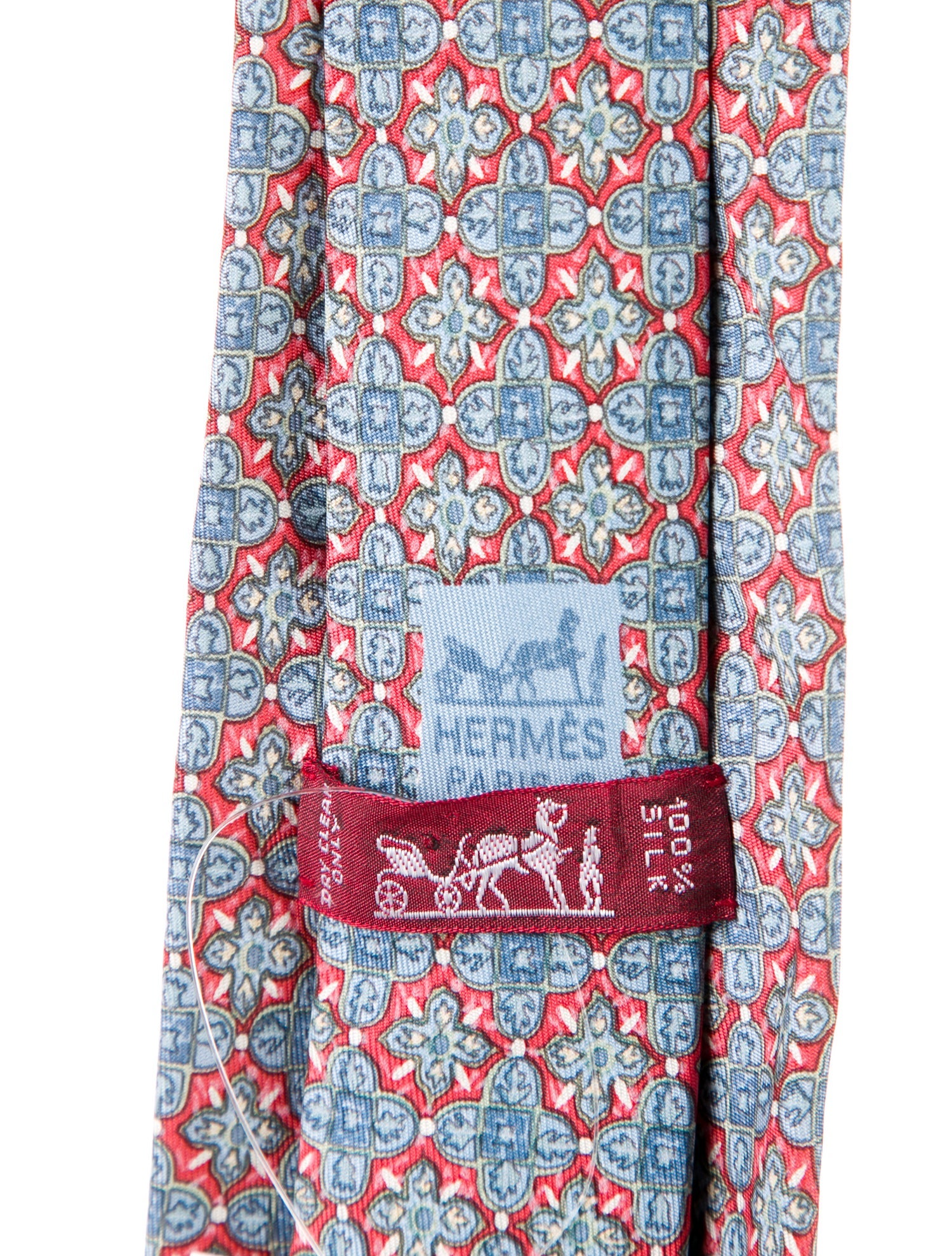 Hermès Printed Silk Tie