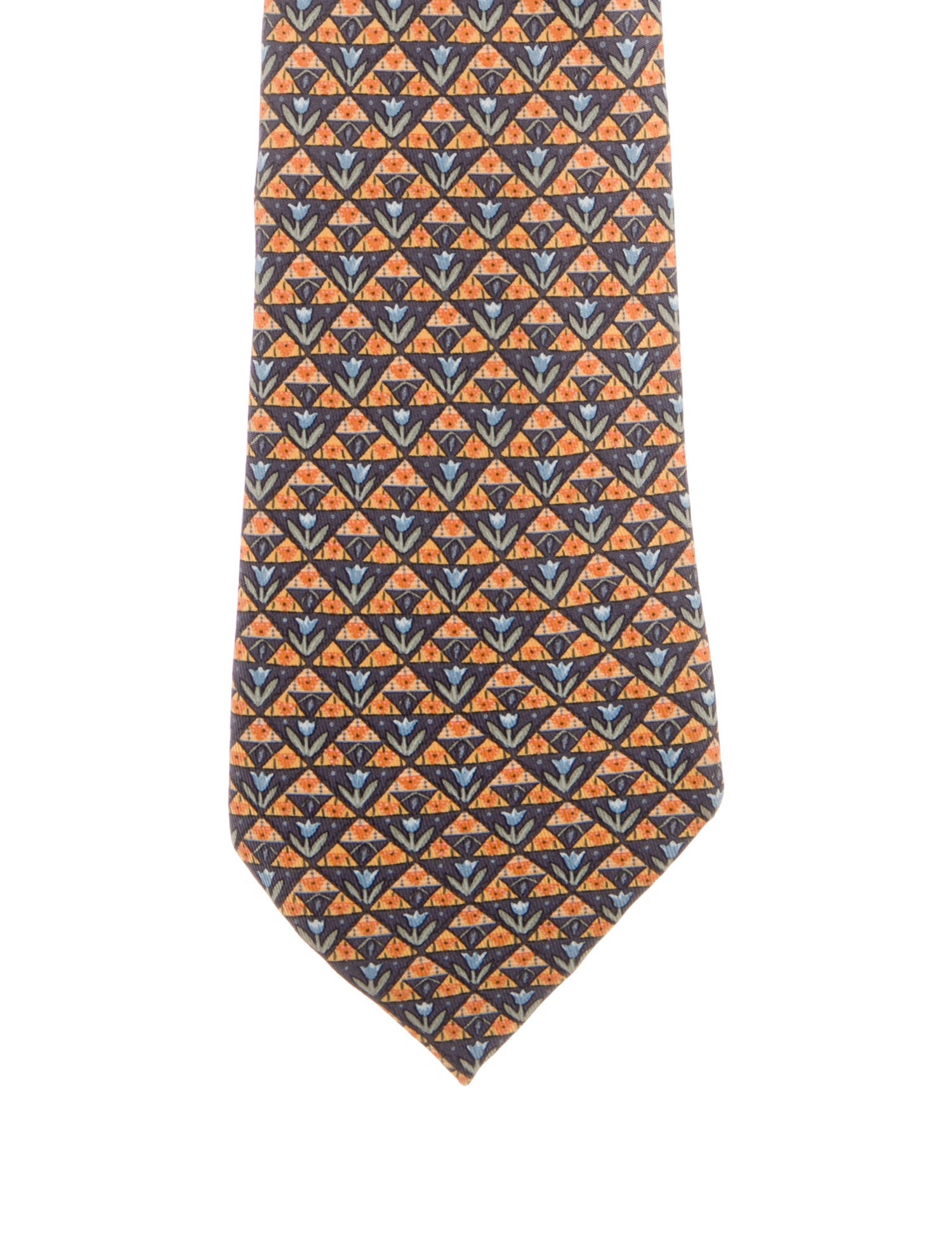 Hermès Silk Pattern Tie