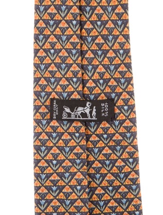 Hermès Silk Pattern Tie