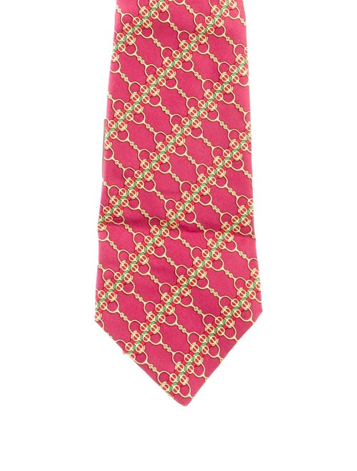 Hermès Printed Silk Tie