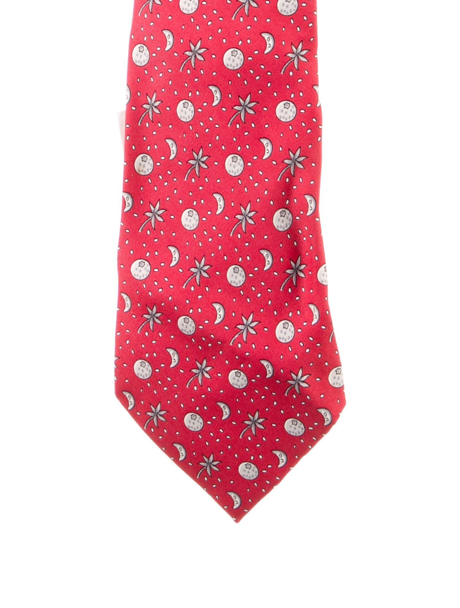 Hermès Printed Silk Tie