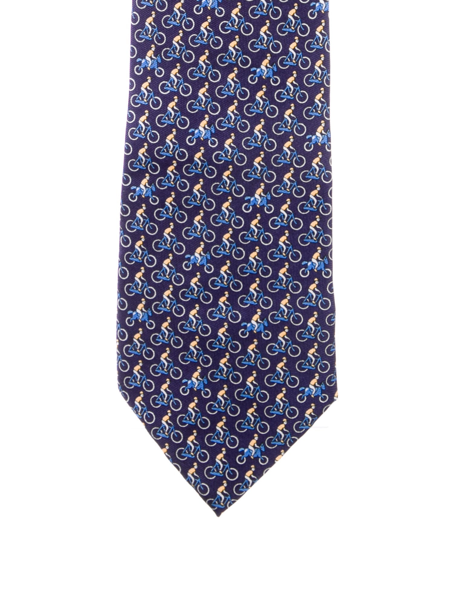 Hermès Printed Silk Tie