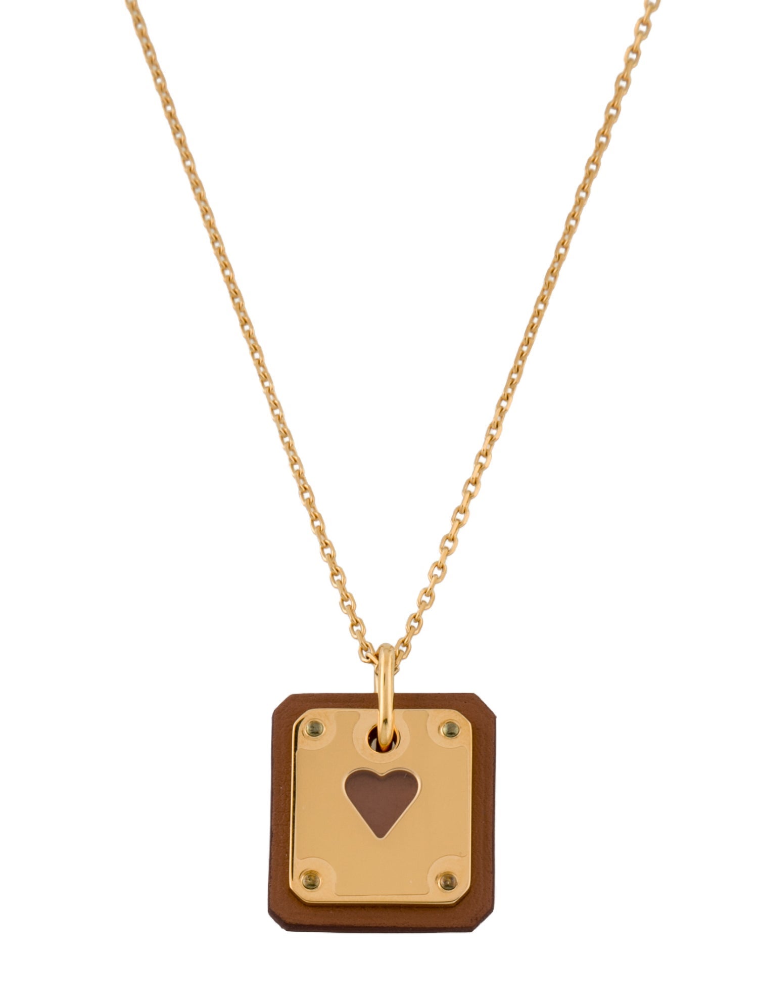 Hermès As de Coeur Pendant Necklace