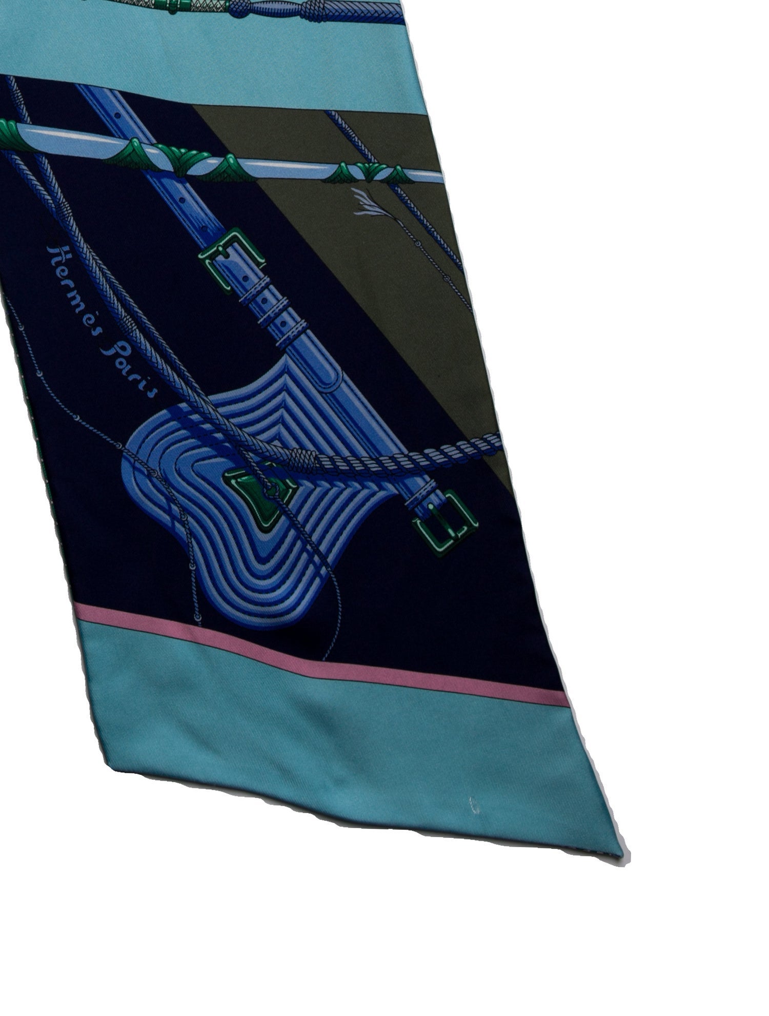 Hermès Clic Clac Maxi Silk Twilly Scarf