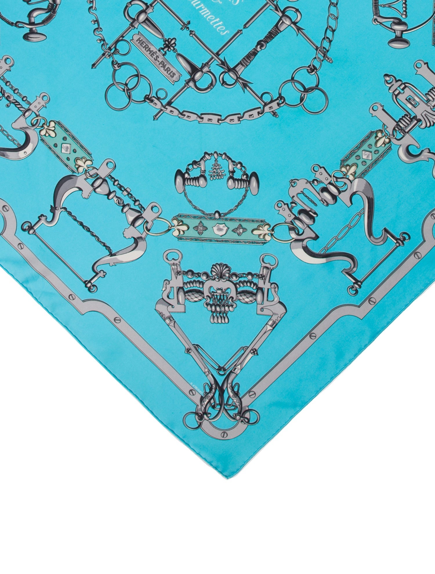 Hermès Mors et Gourmettes Silk Scarf