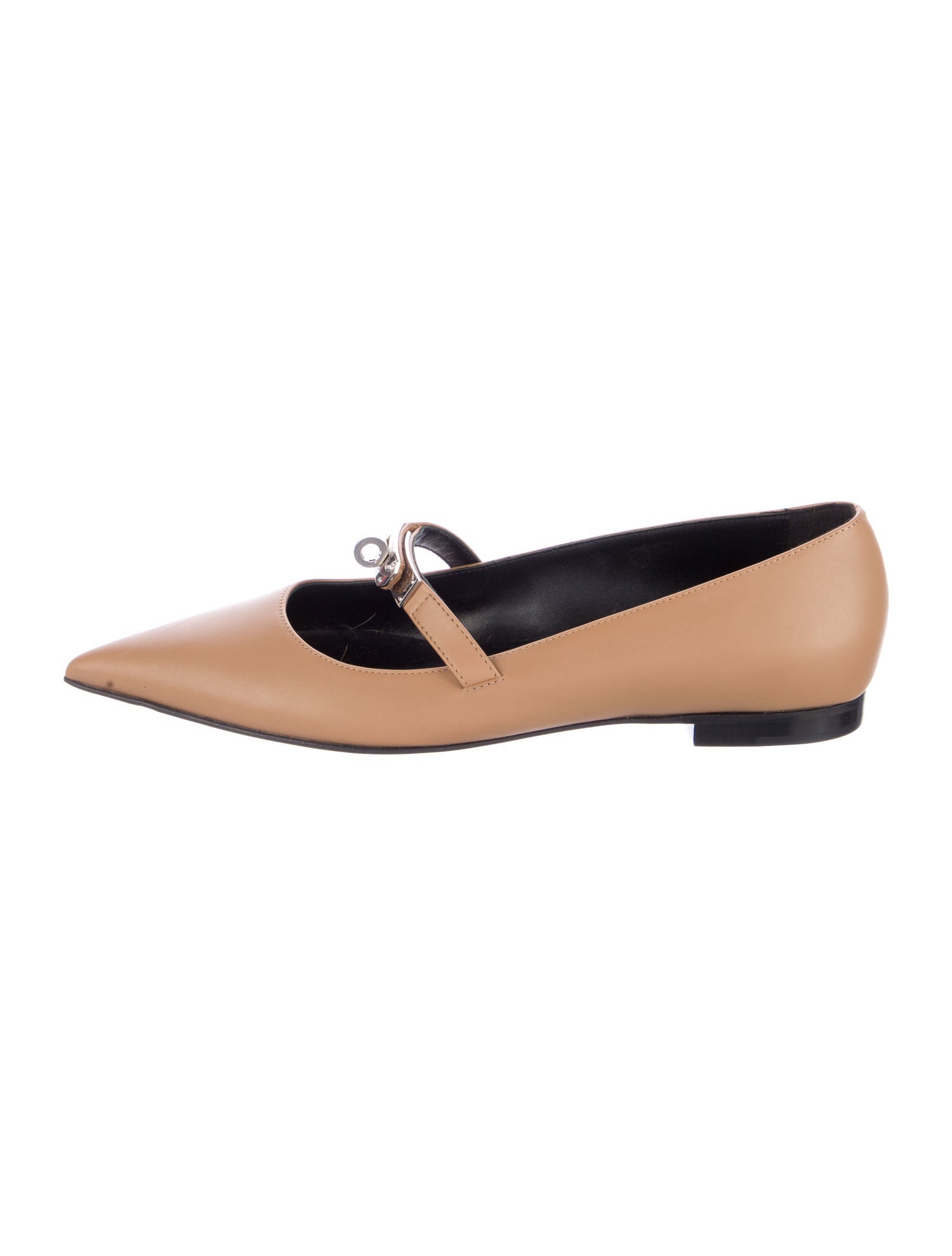 Hermès Kelly Mary Jane Leather Mary Jane Flats