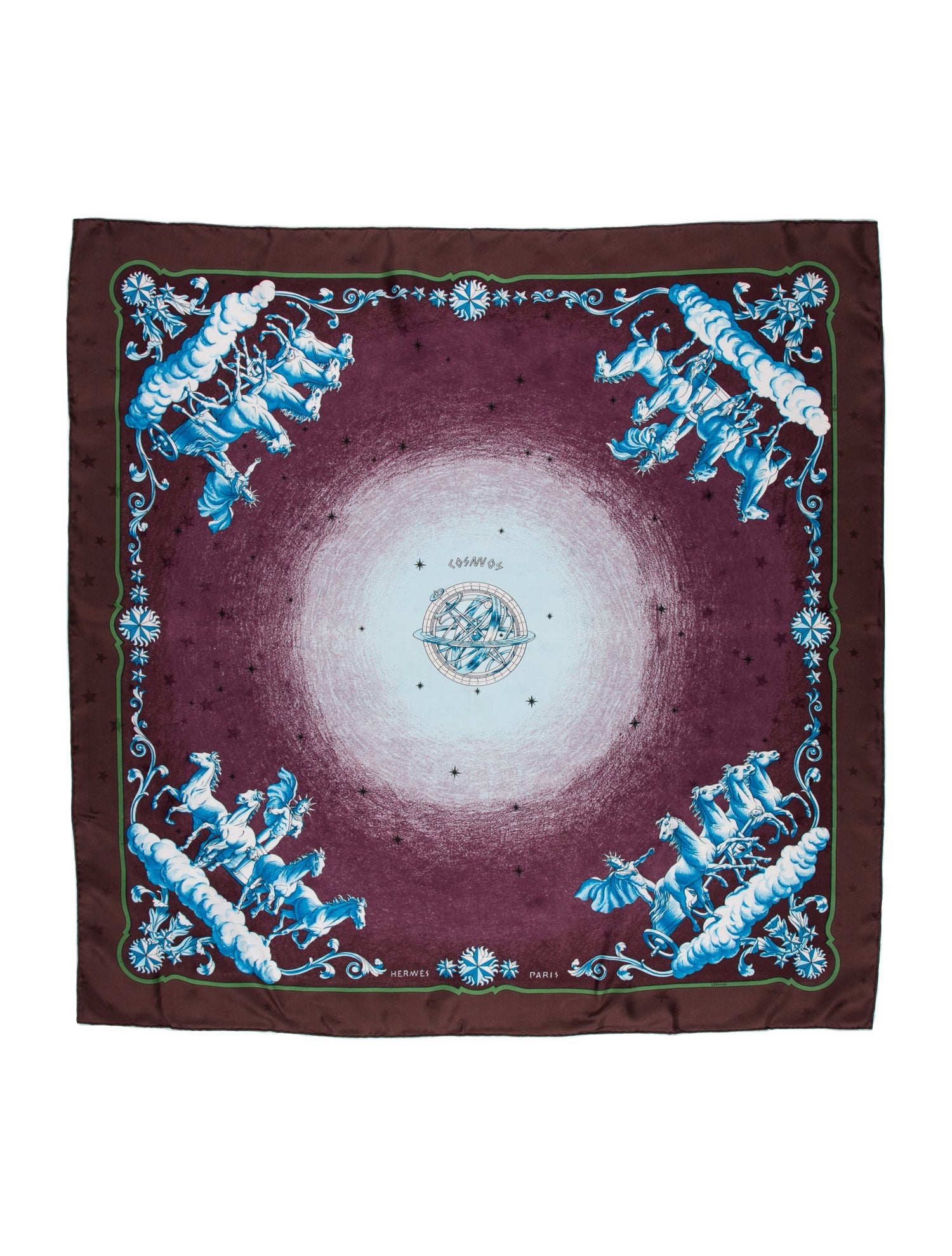 Hermès Cosmos Jacquard Silk Scarf