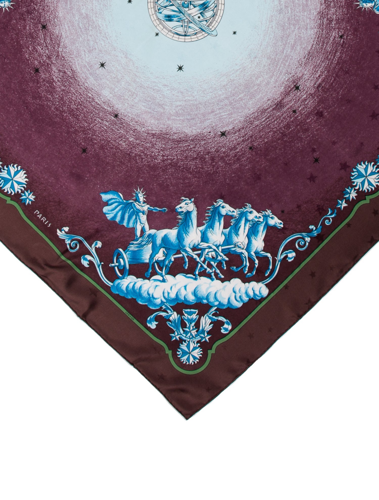 Hermès Cosmos Jacquard Silk Scarf