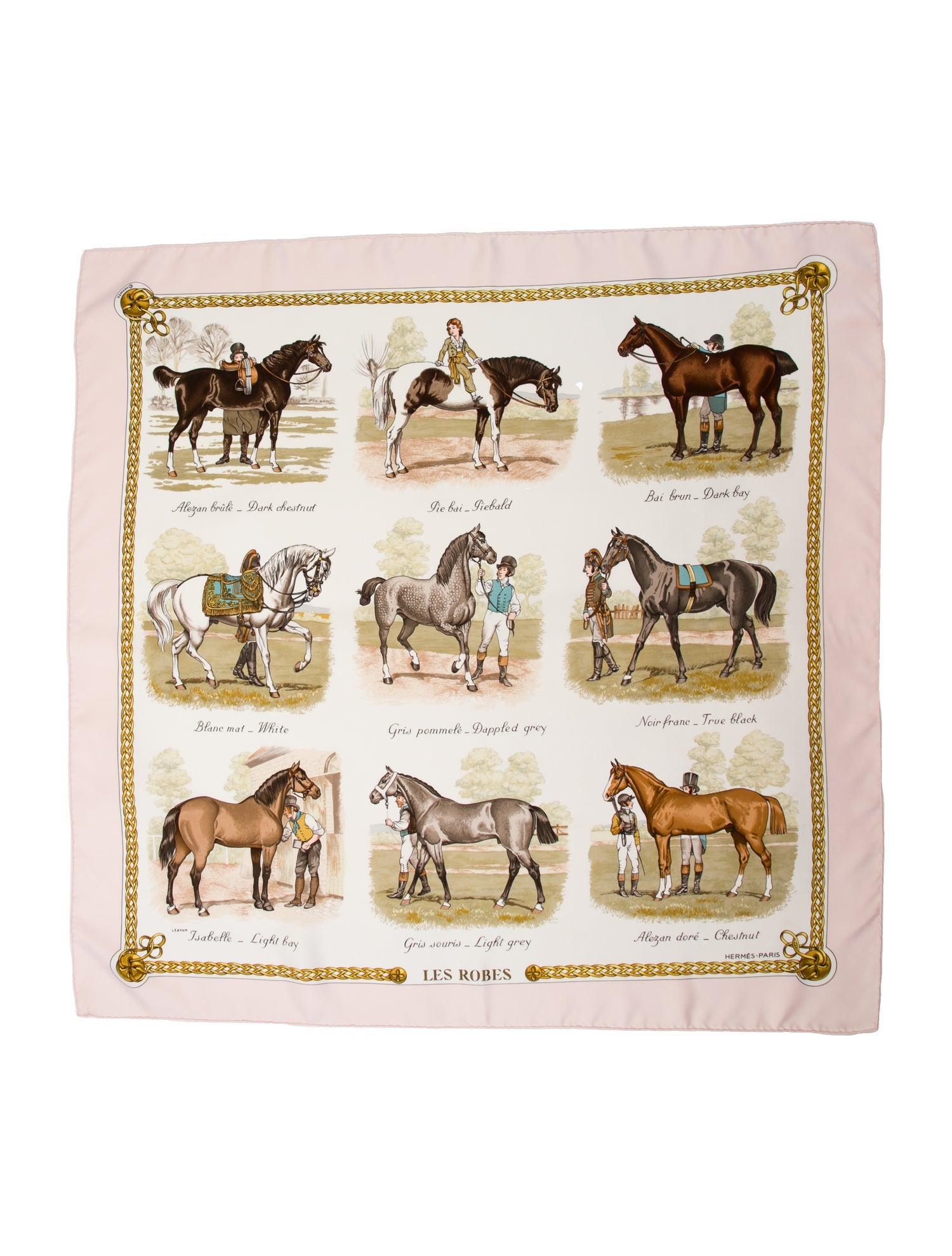 Hermès Les Robes Silk Scarf