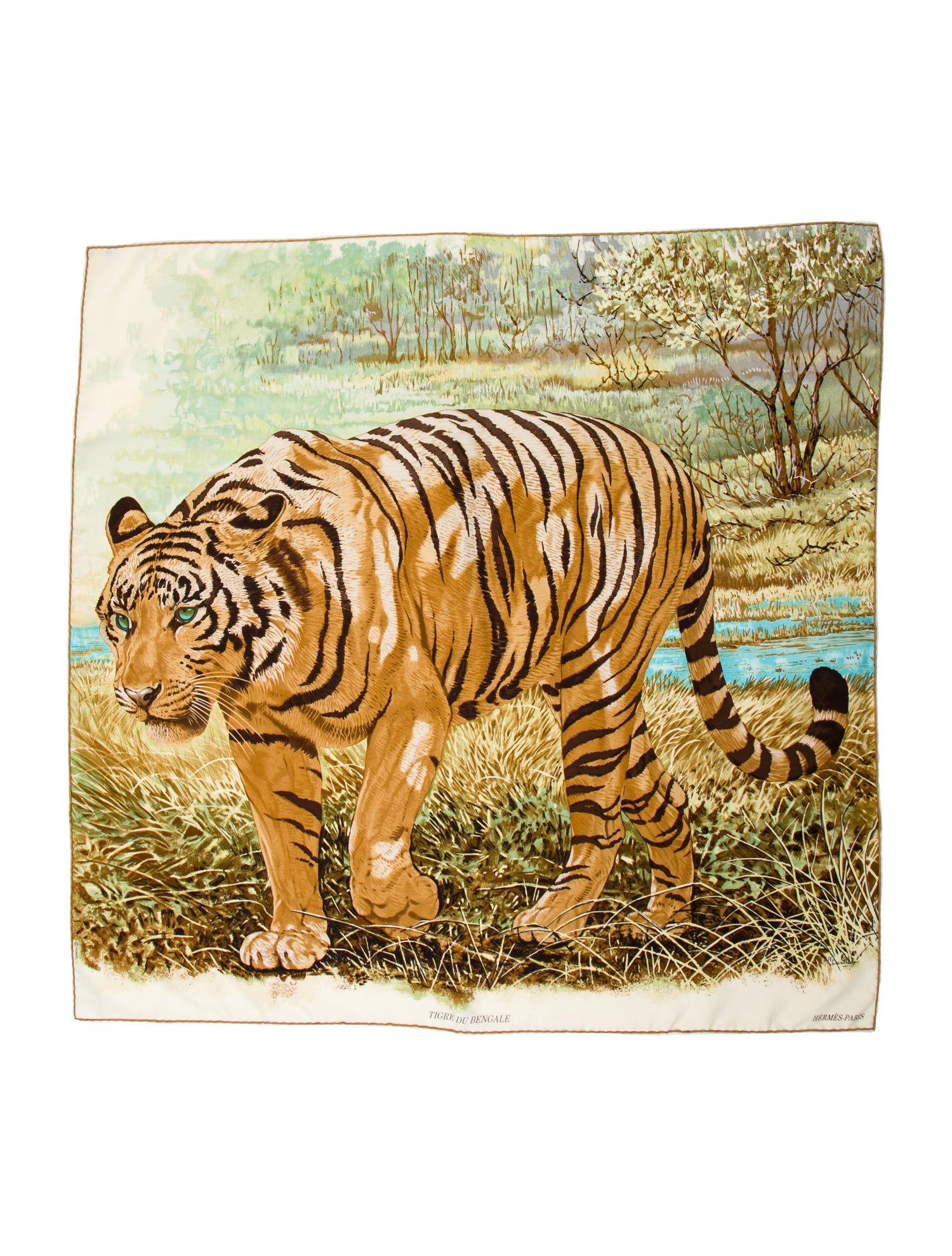 Hermès Tigre Du Bengale Silk Scarf w/ Tags