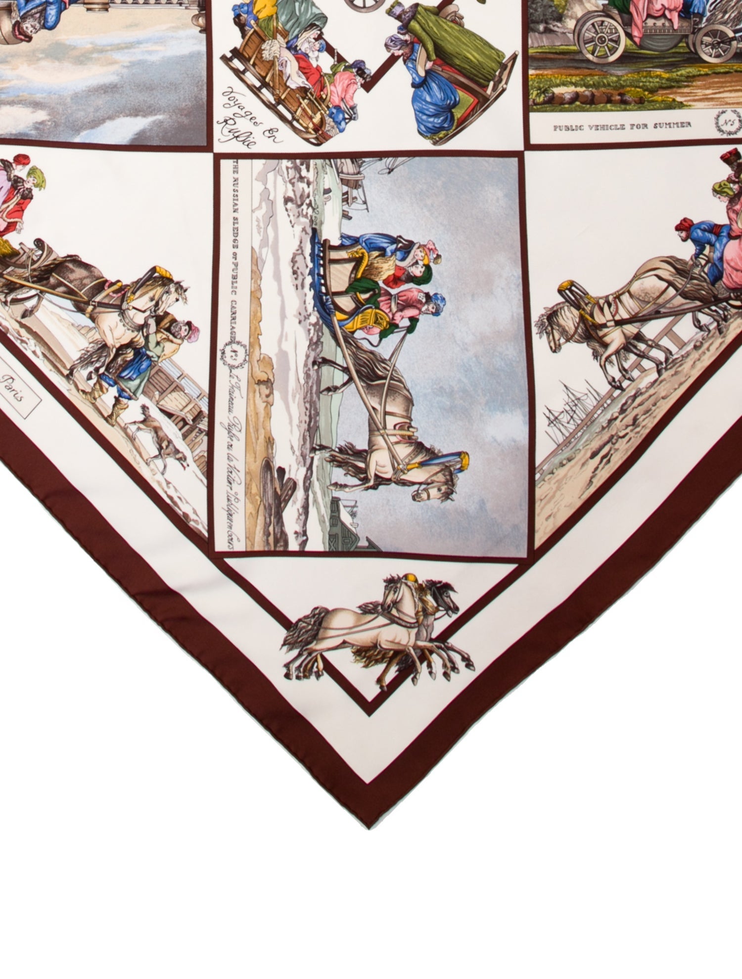 Hermès Voyages en Russie Silk Scarf