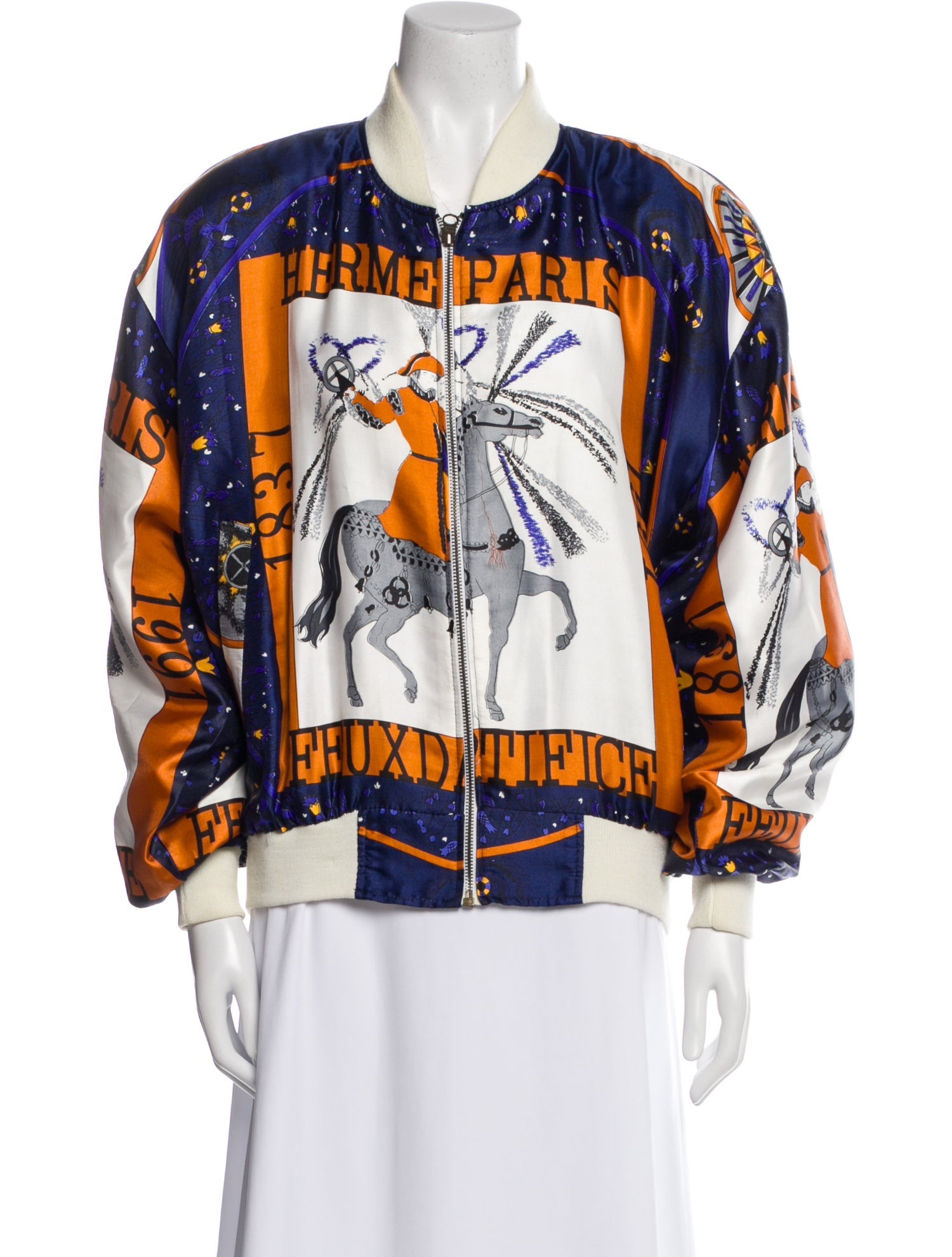 Hermès Printed Bomber Jacket