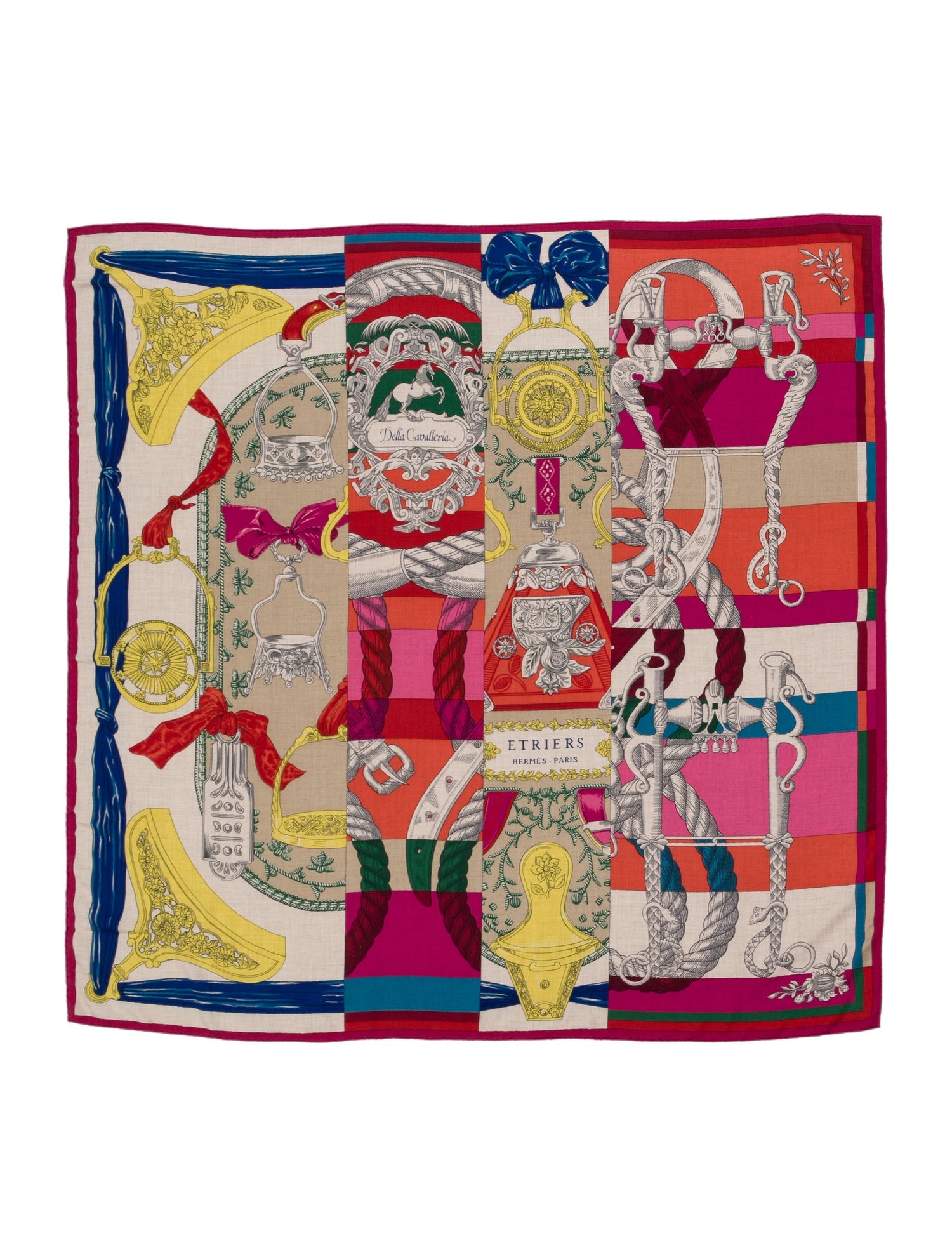 Hermès Cavalleria d'Etriers Cashmere Shawl