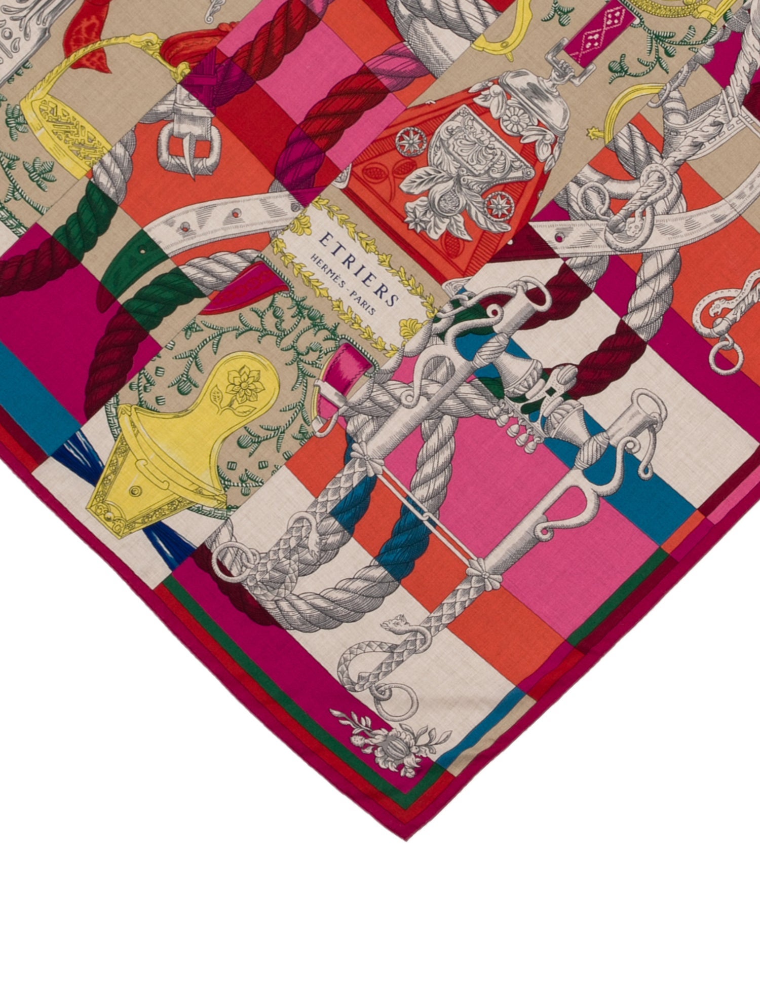 Hermès Cavalleria d'Etriers Cashmere Shawl