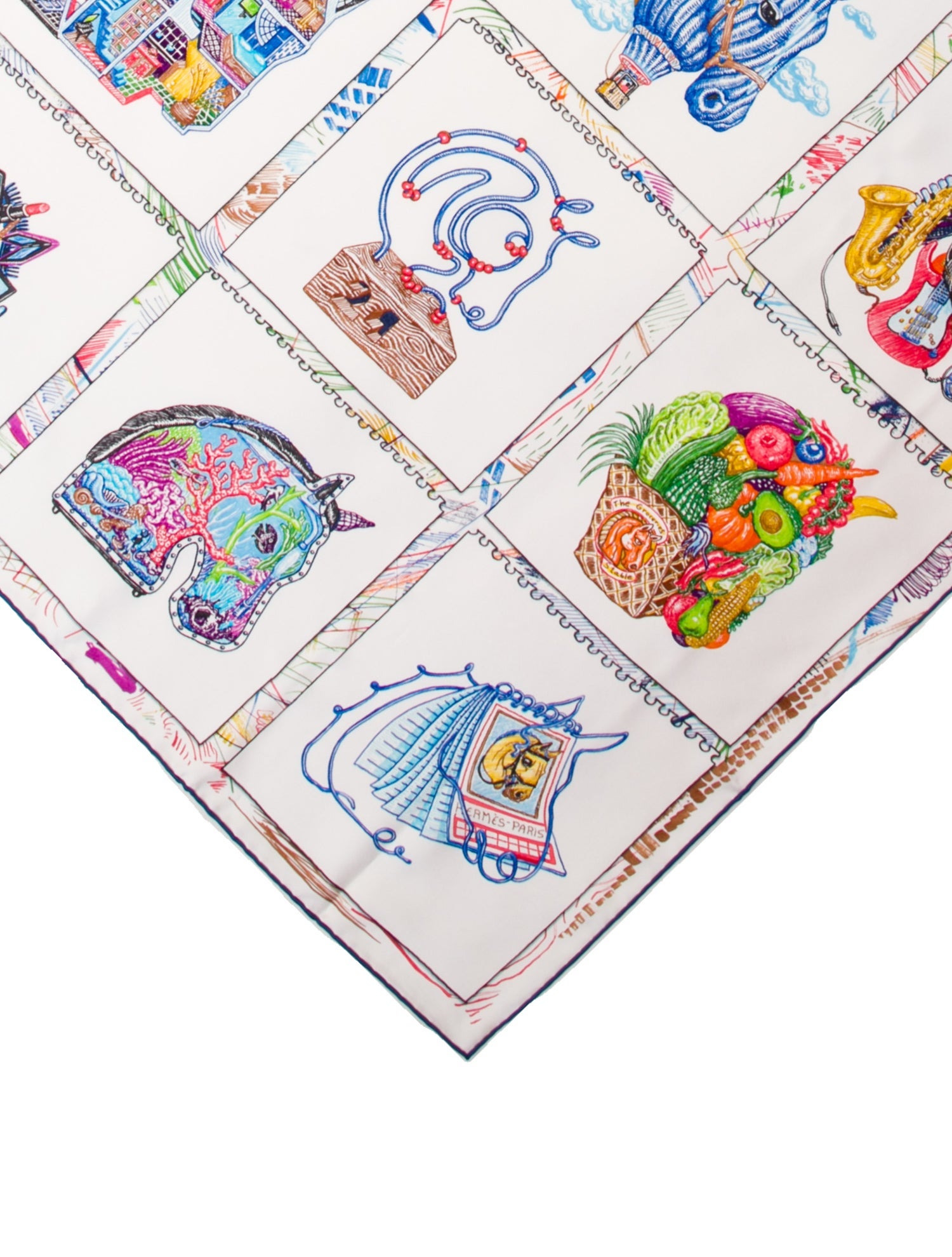 Hermès Chevaloscope Silk Scarf