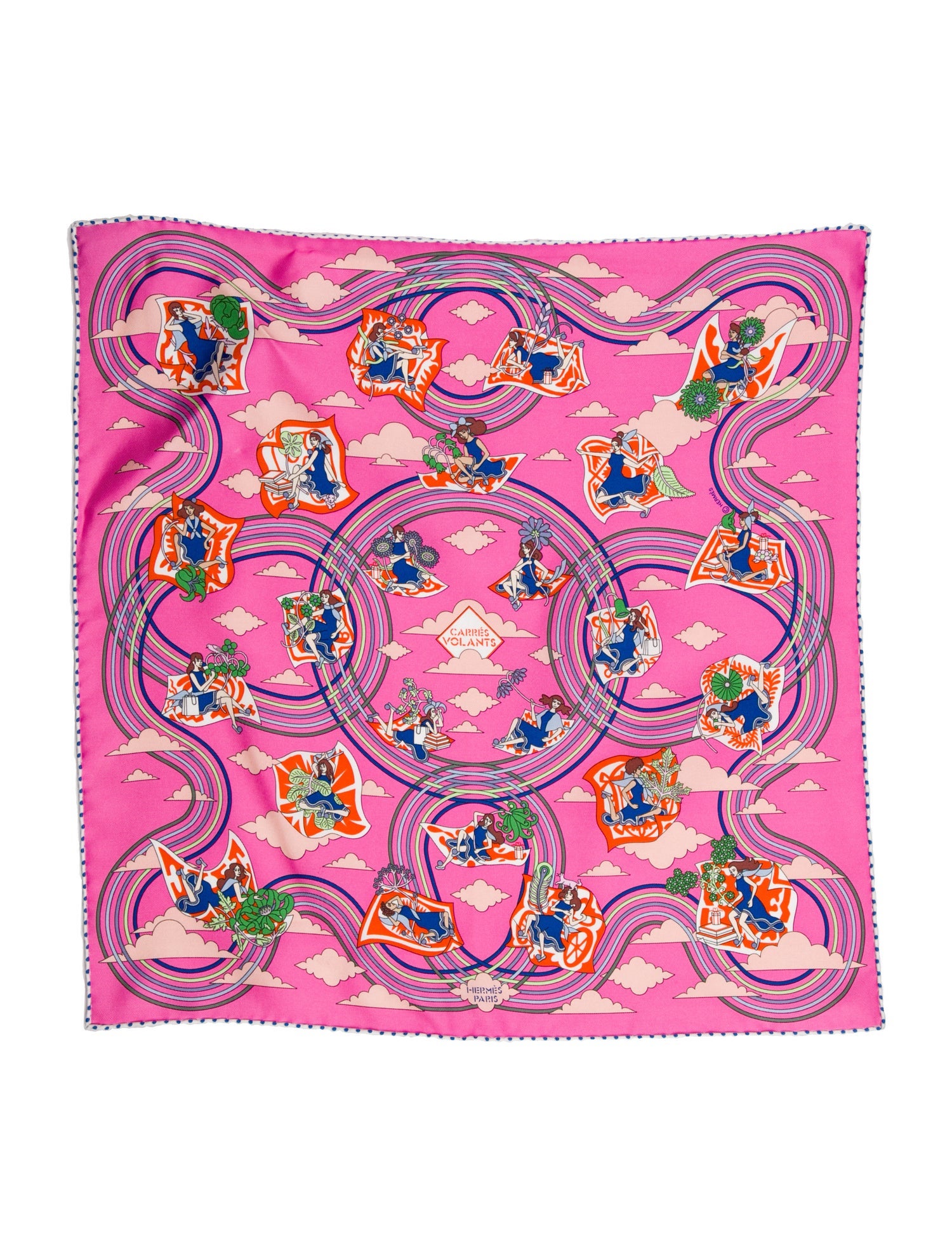 Hermès Carres Volants Silk Scarf w/ Tags