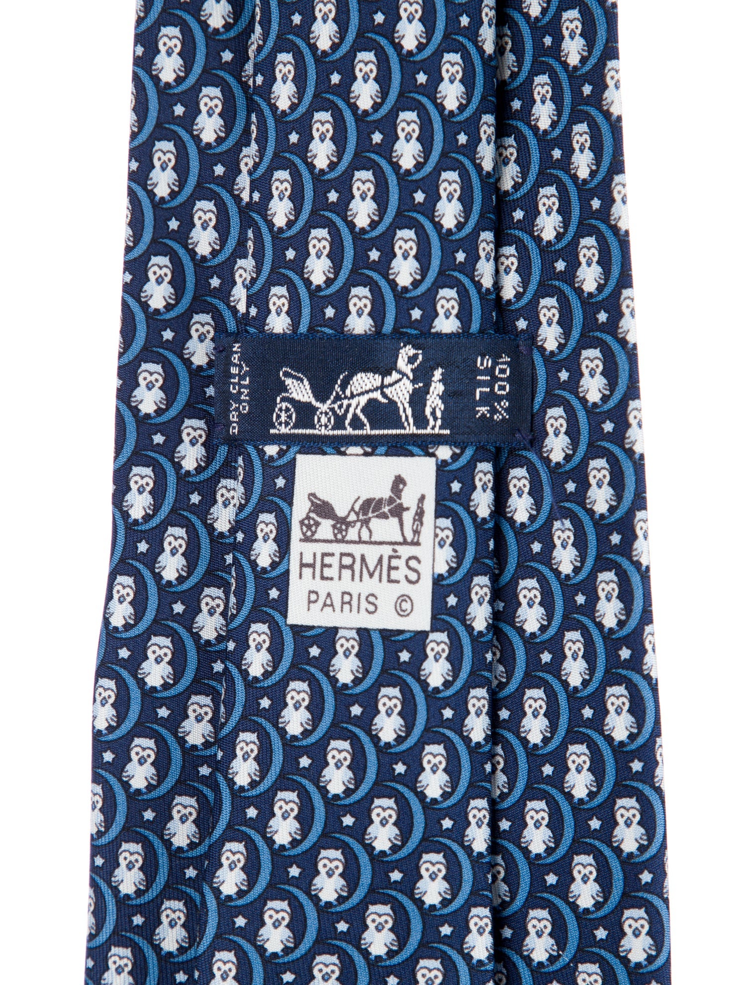 Hermès Silk Printed Tie