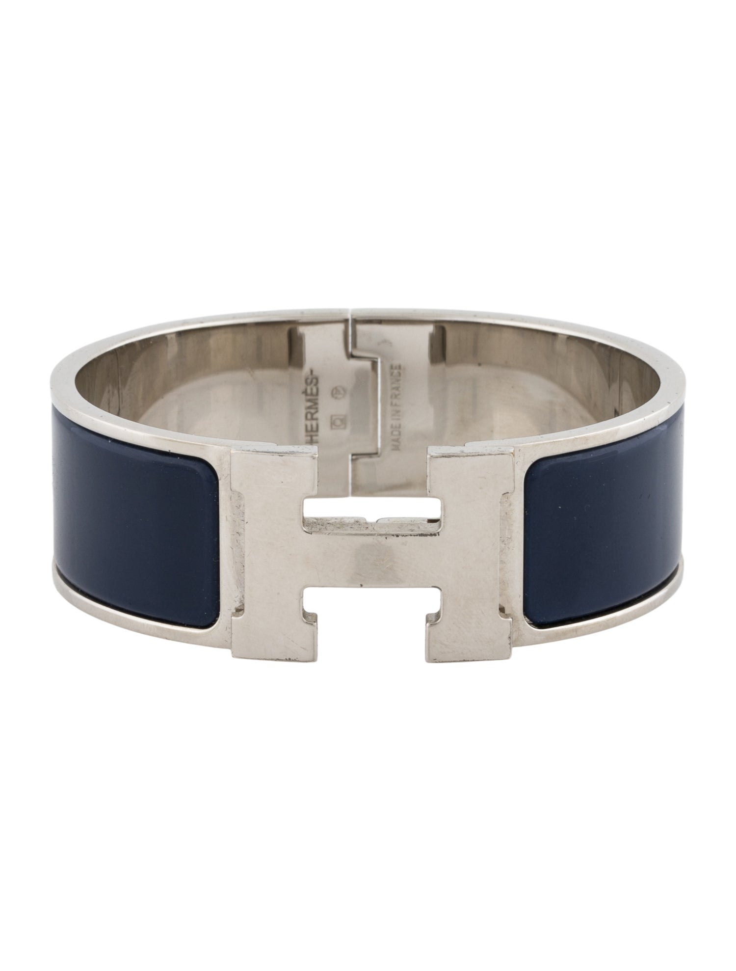 Hermès Clic Clac H Enamel Bangle Bracelet