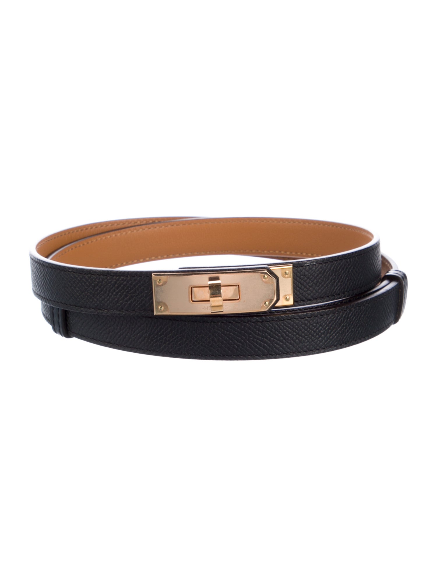 Hermès 18 mm Epsom Leather Kelly Belt