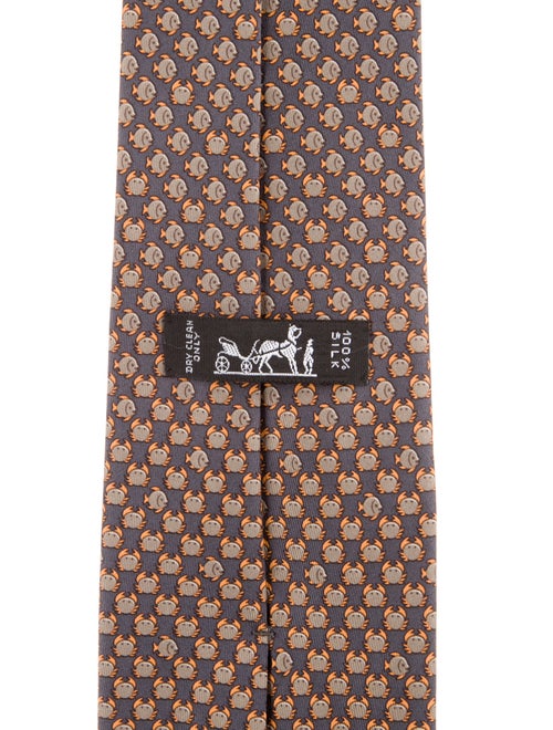 Hermès Silk Pattern Tie