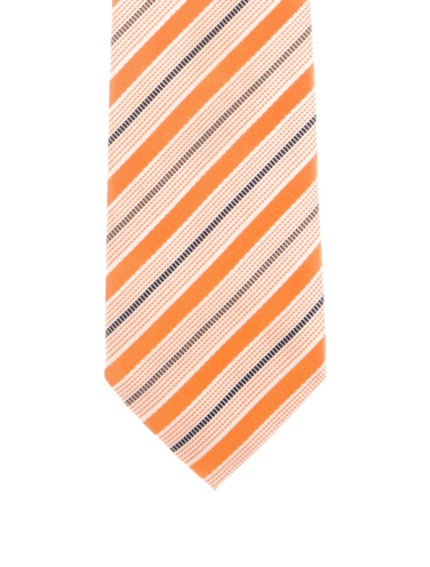 Hermès Printed Silk & Cotton Tie