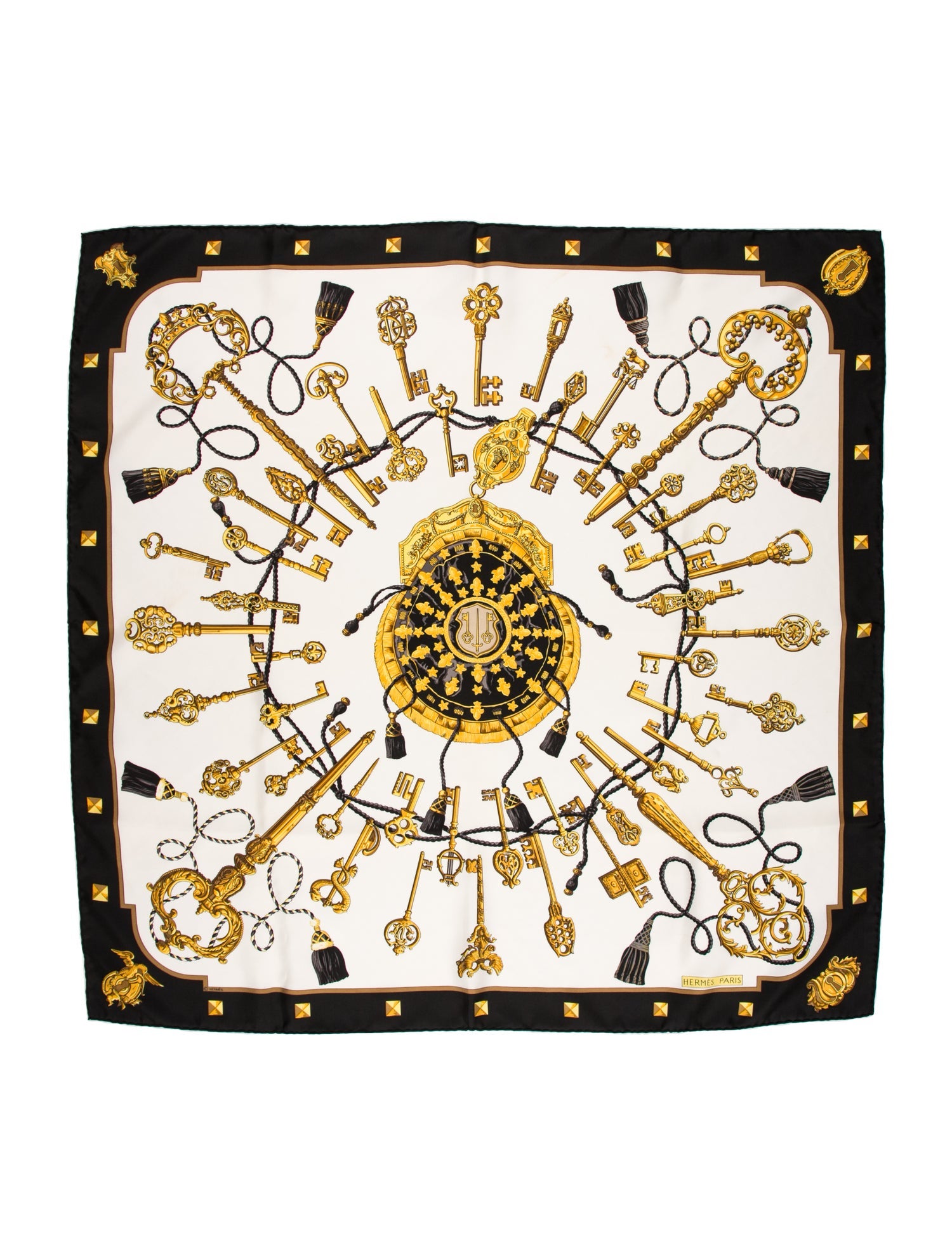 Hermès Keys Les Cles Silk Scarf