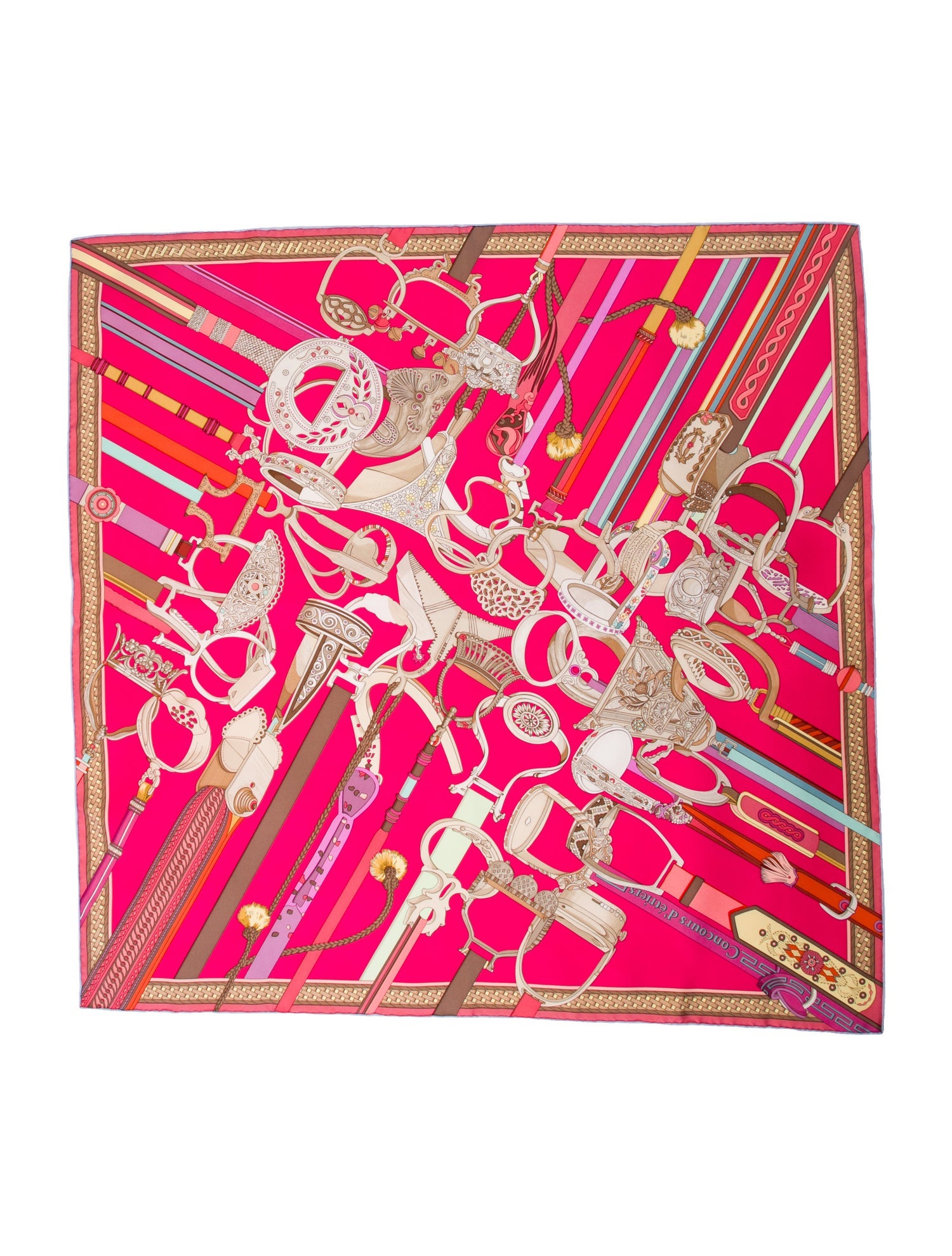 Hermès Concours D'Etriers Silk Scarf