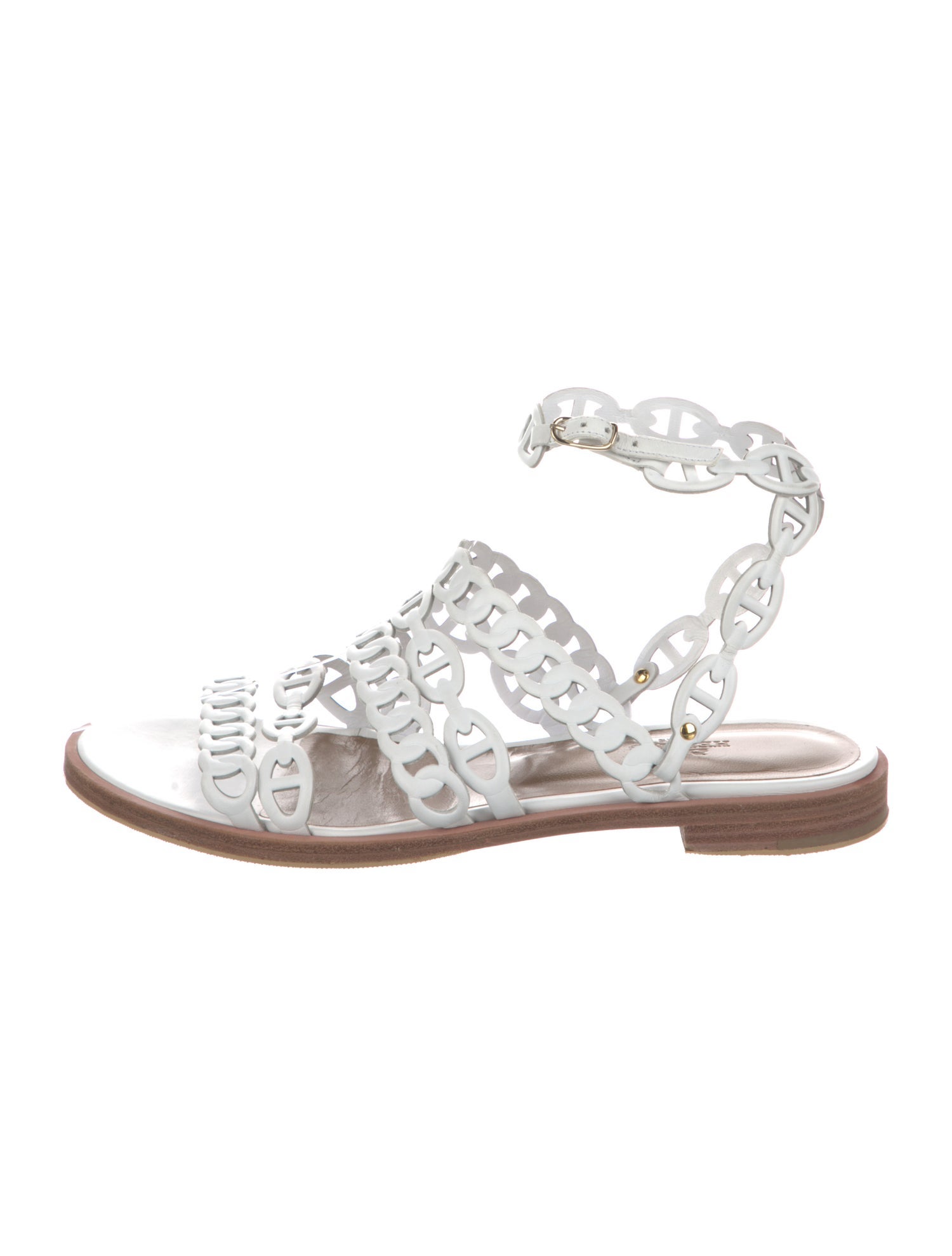 Hermès Leather Gladiator Sandals