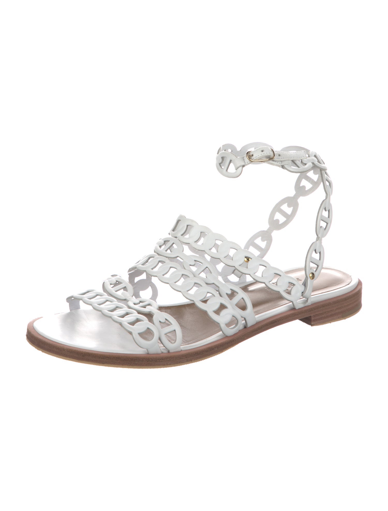 Hermès Leather Gladiator Sandals