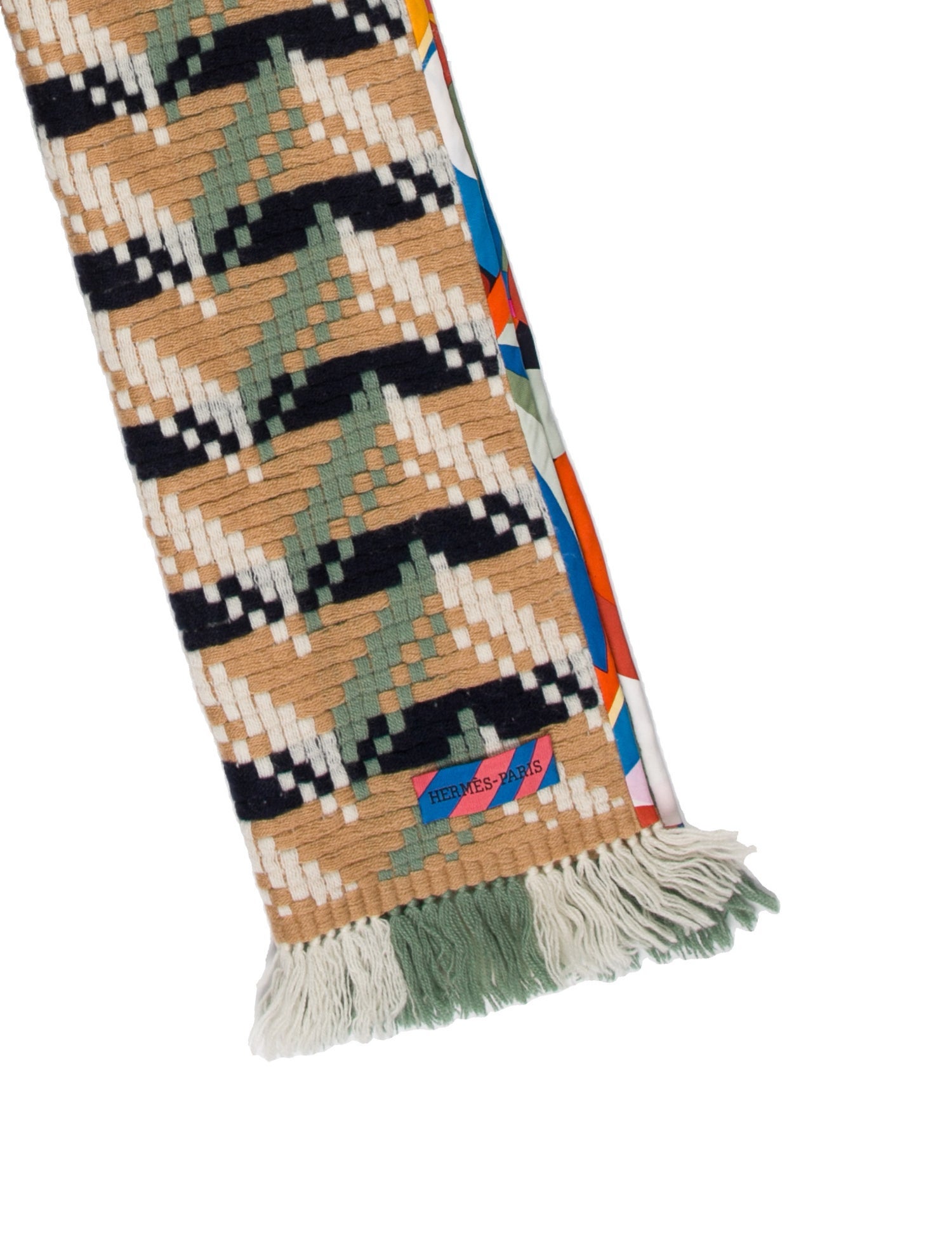 Hermès Zoom Chevron Cashmere Muffler