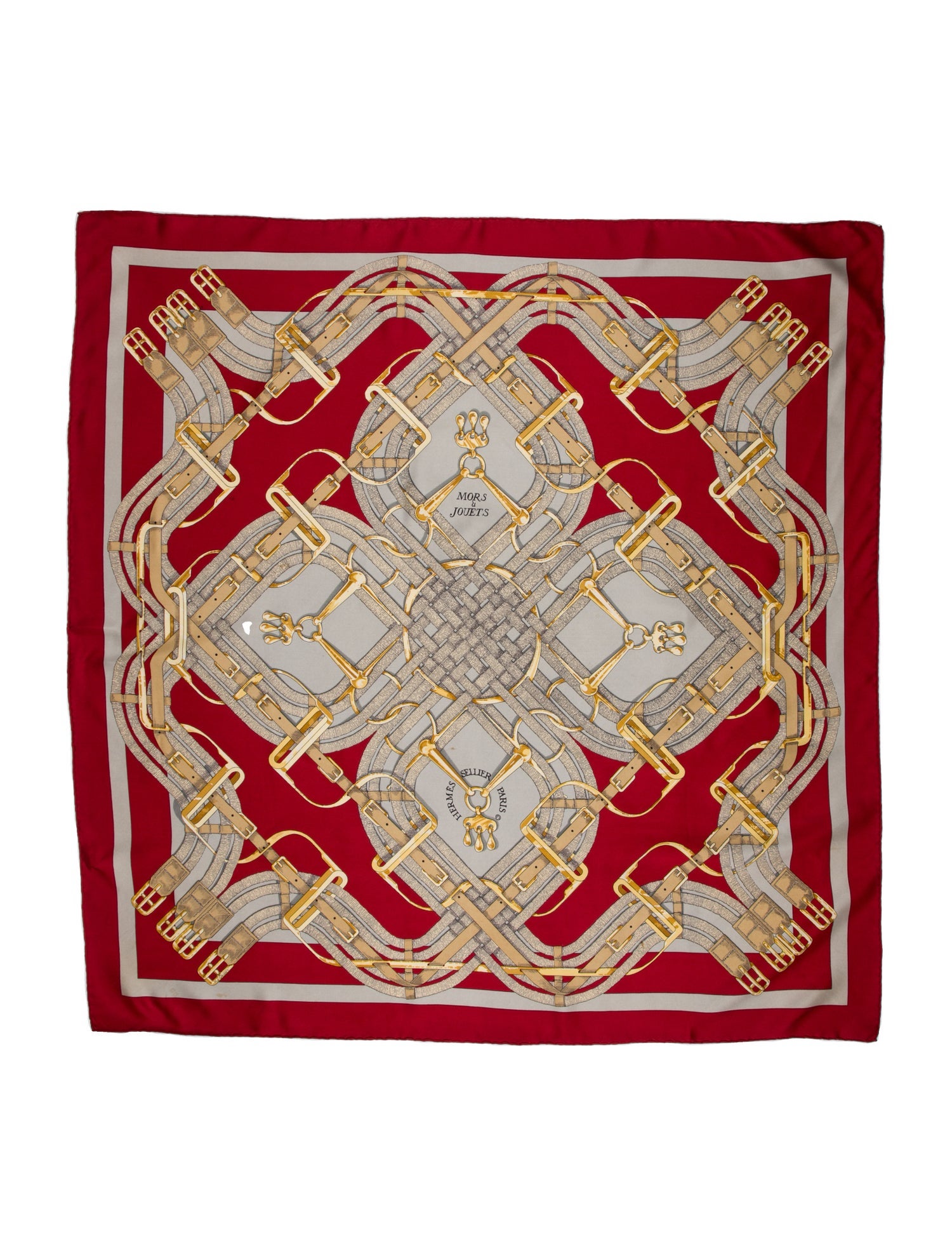 Hermès Mors a Jouets Silk Scarf