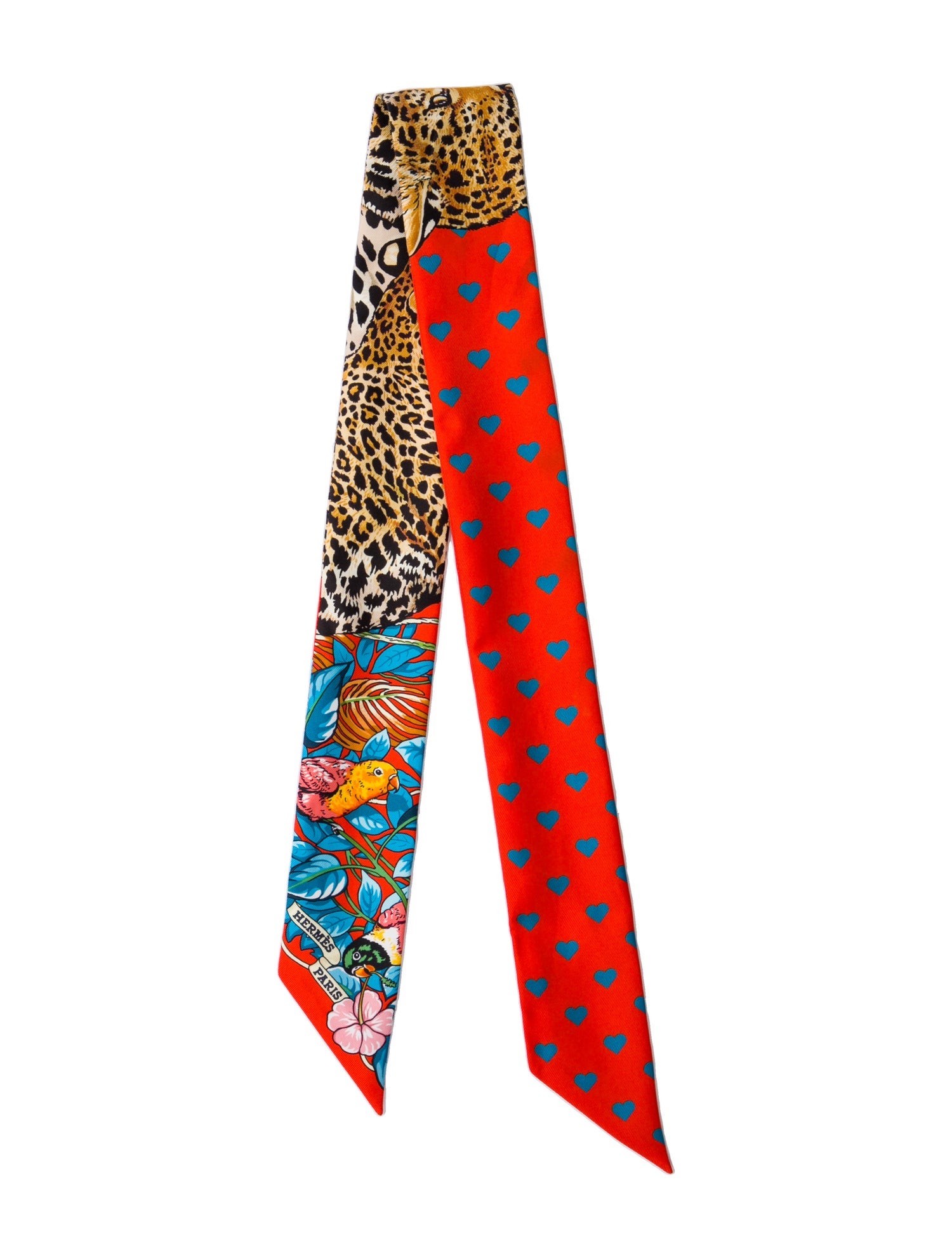 Hermès Jungle Love Silk Twilly Scarf