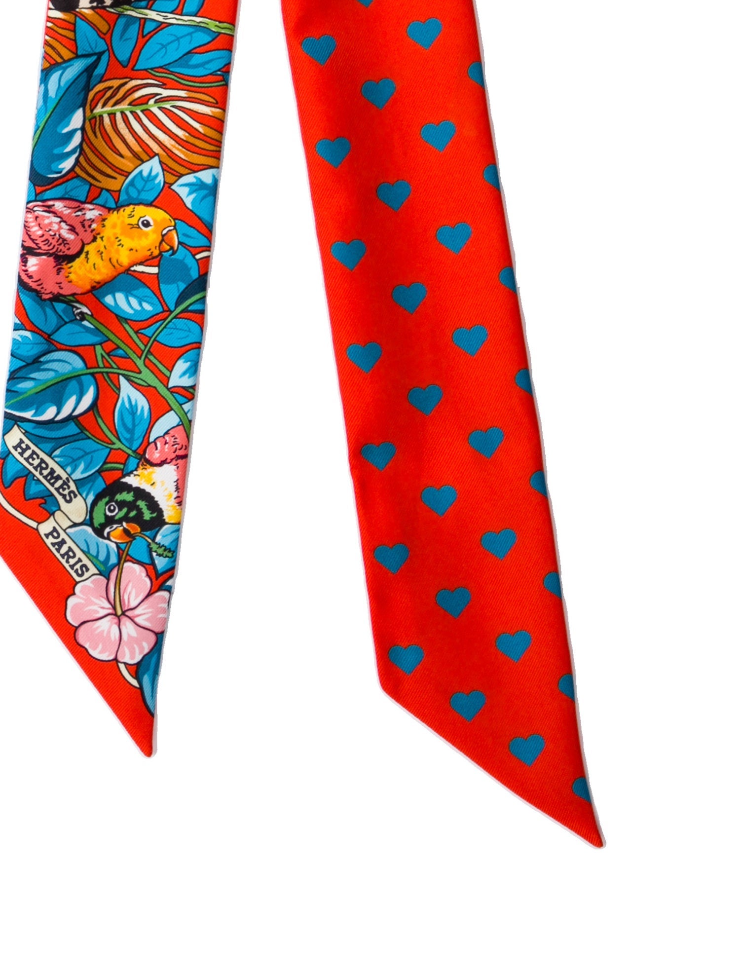 Hermès Jungle Love Silk Twilly Scarf