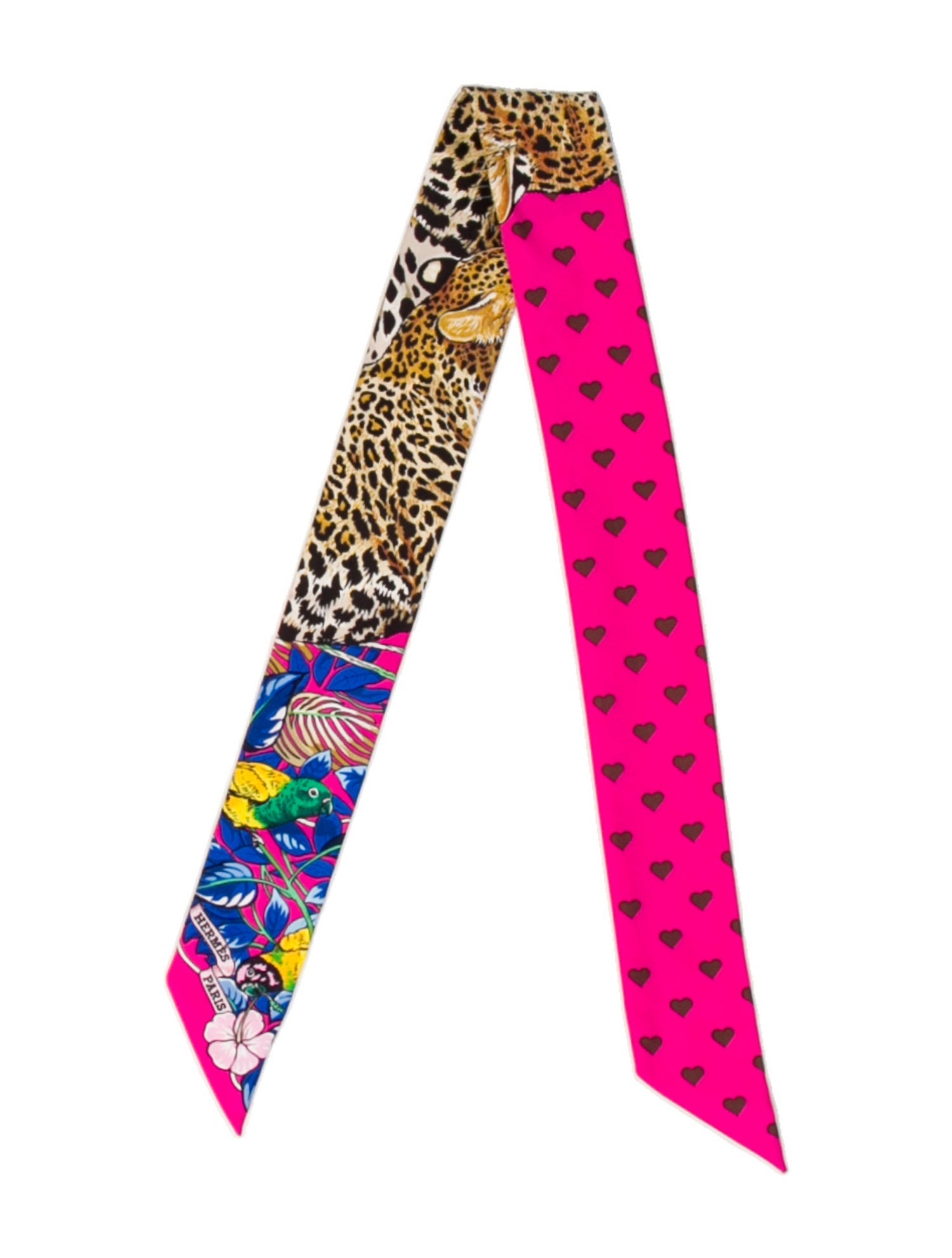 Hermès Jungle Love Silk Twilly Scarf