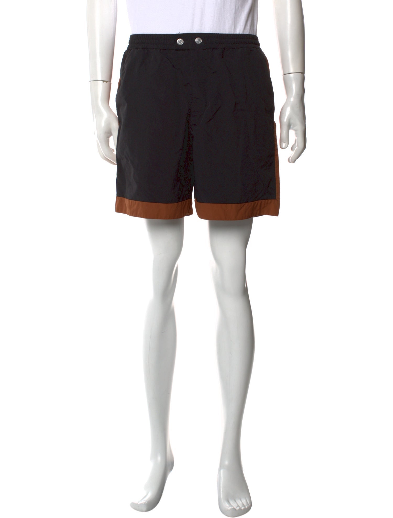 Hermès Colorblock Pattern Swim Trunks