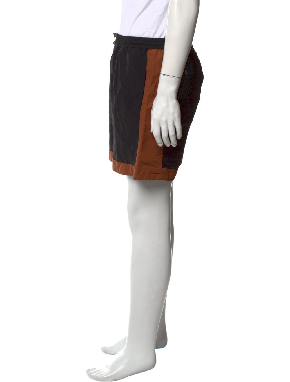 Hermès Swim Trunks Black Colorblock Pattern Slit … - image 2