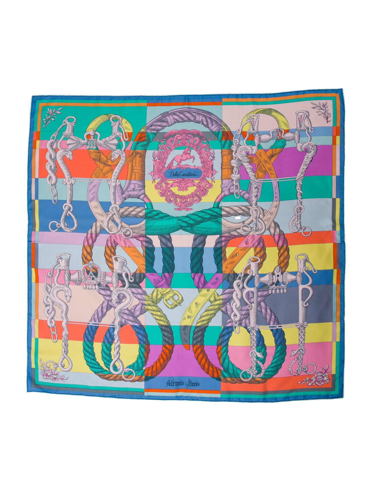 Hermès Della Cavalleria Double Face Silk Scarf