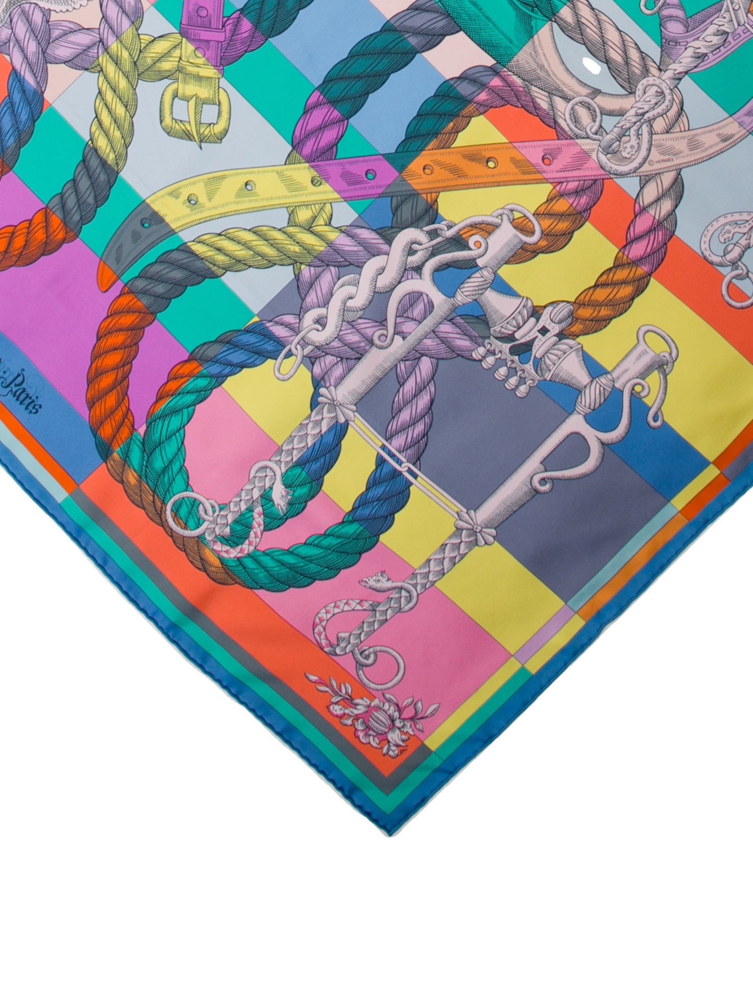Hermès Della Cavalleria Double Face Silk Scarf