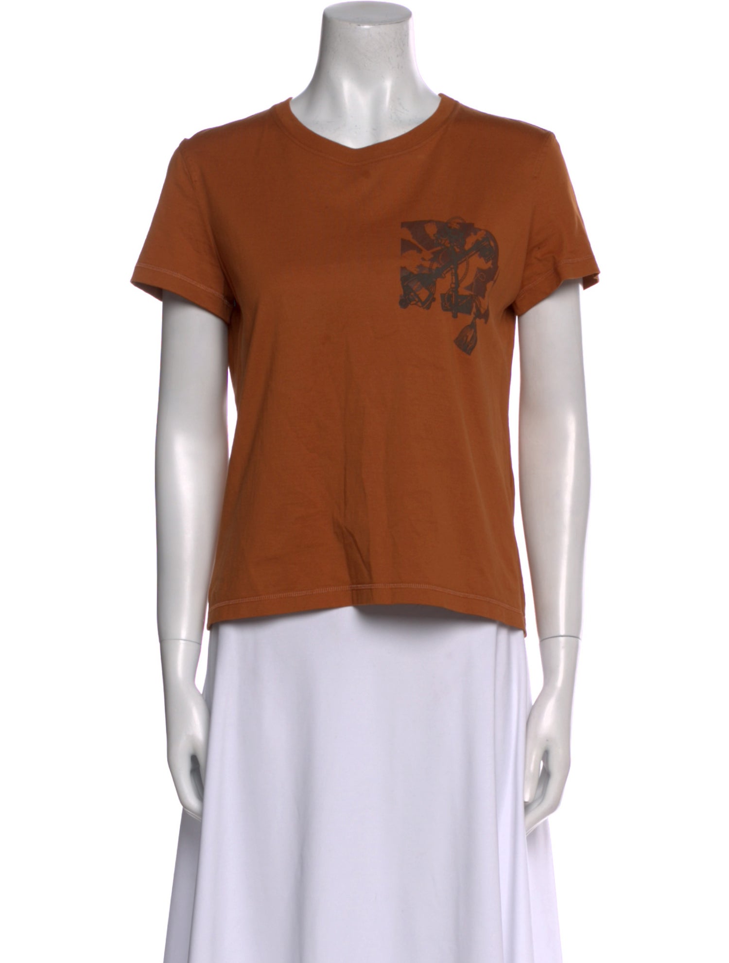 Hermès Graphic Print Crew Neck T-Shirt