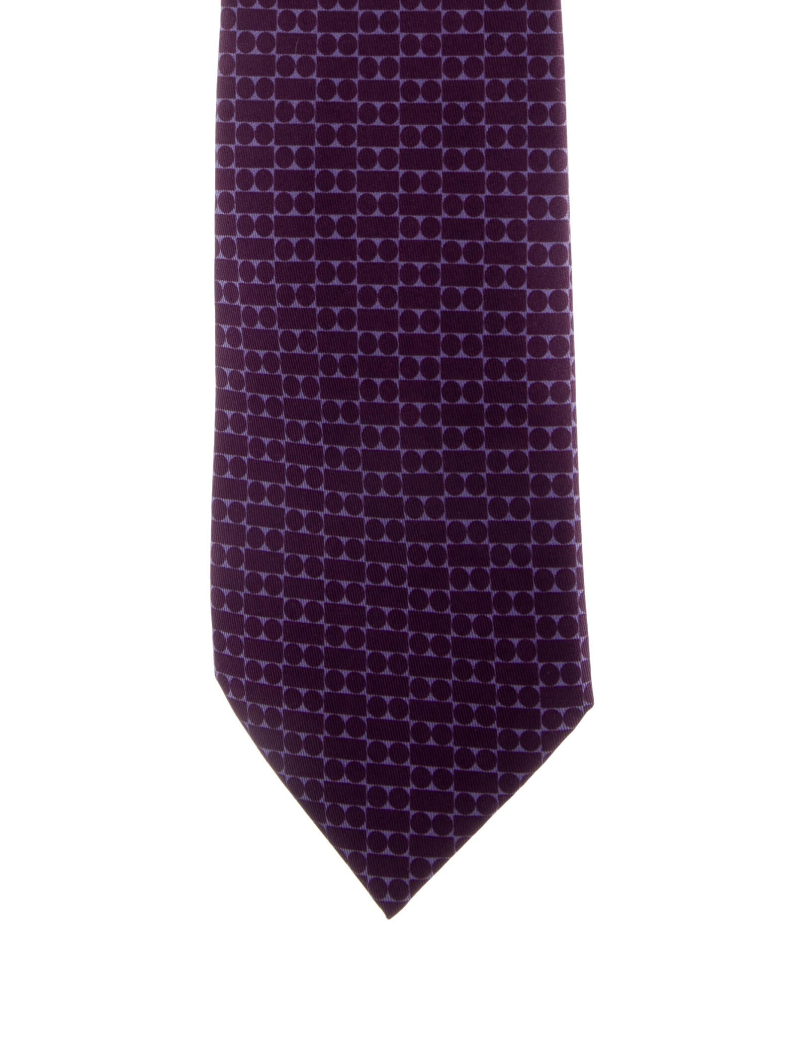 Hermès pattern print tie