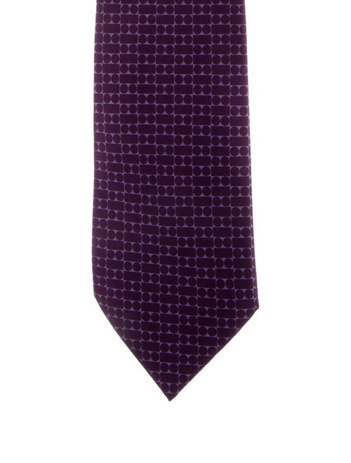 Hermès pattern print tie