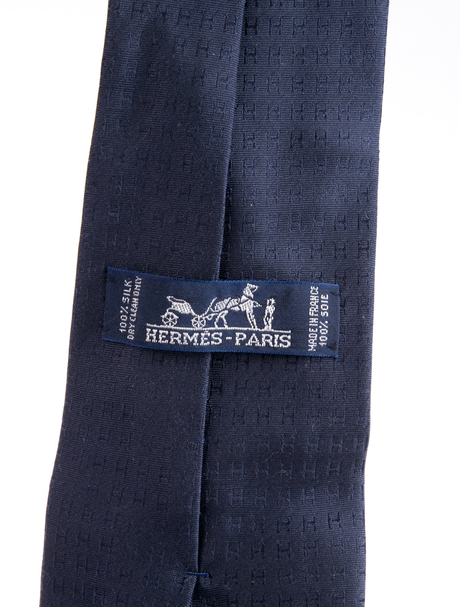 Hermès Silk Patterned Tie w/Tags