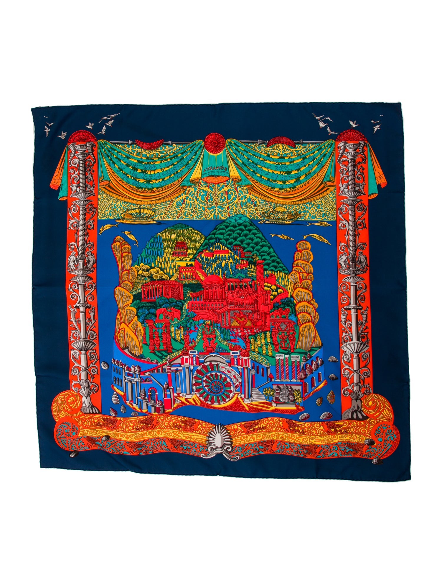 Hermès L'Atlantide Silk Scarf
