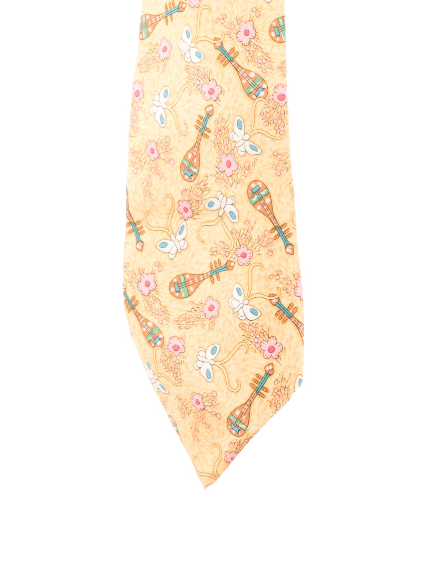 Hermès Printed Silk Tie