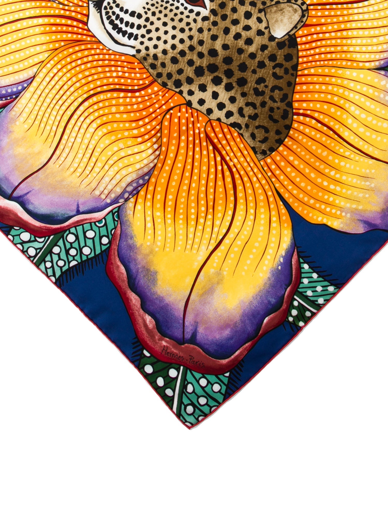 Hermès Baobab Cat Silk Scarf