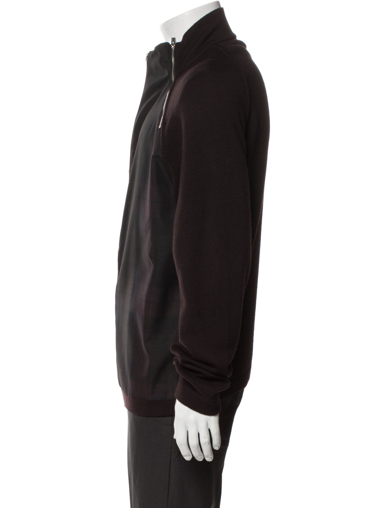 Hermès Wool Plaid Print Bomber Jacket