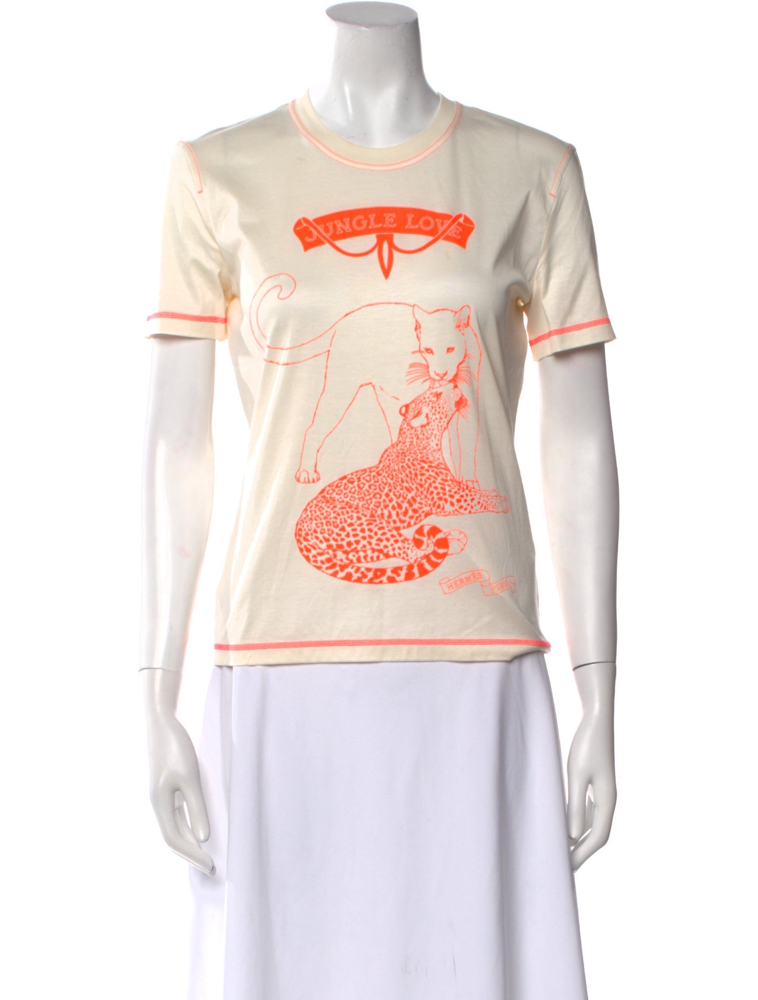 Hermès Graphic Print Crew Neck T-Shirt