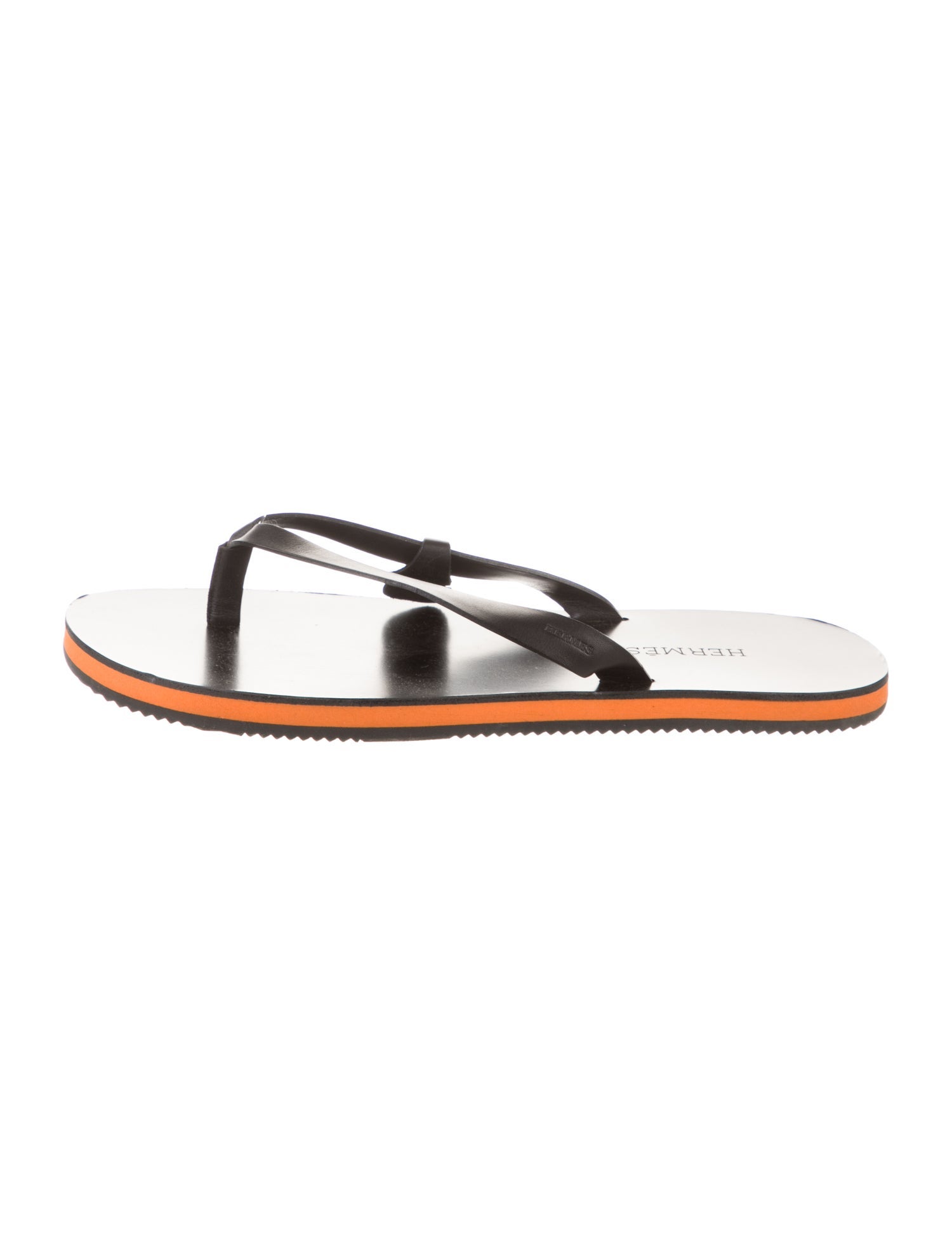 Hermès Leather Flip Flops