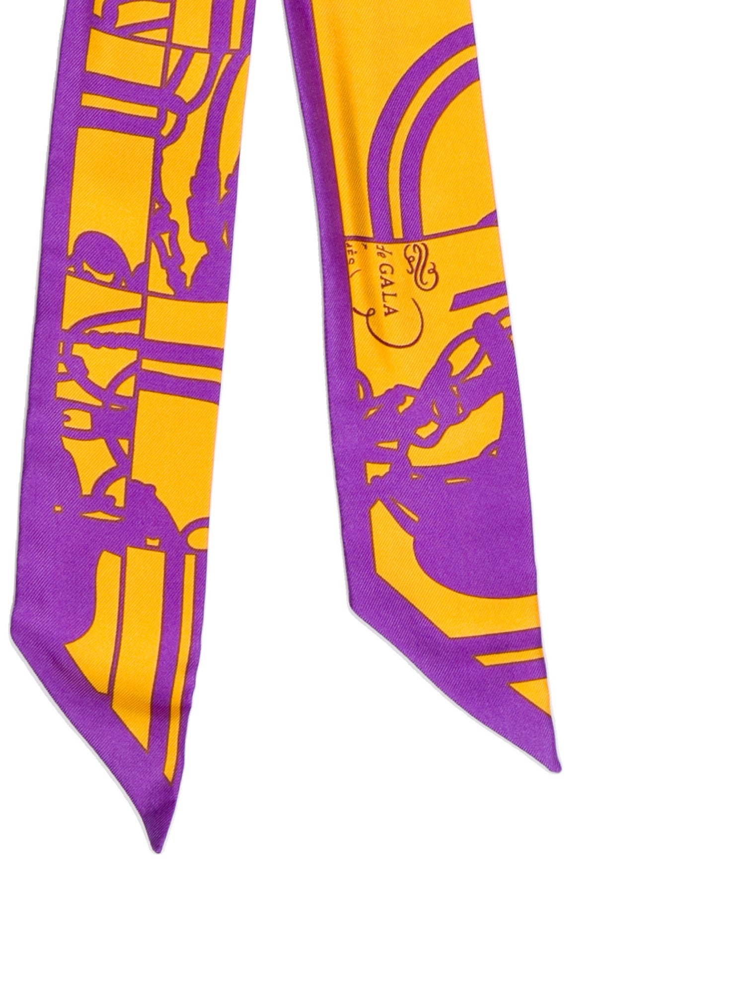 Hermès Brides de Gala En Desordre Silk Twilly Scarf