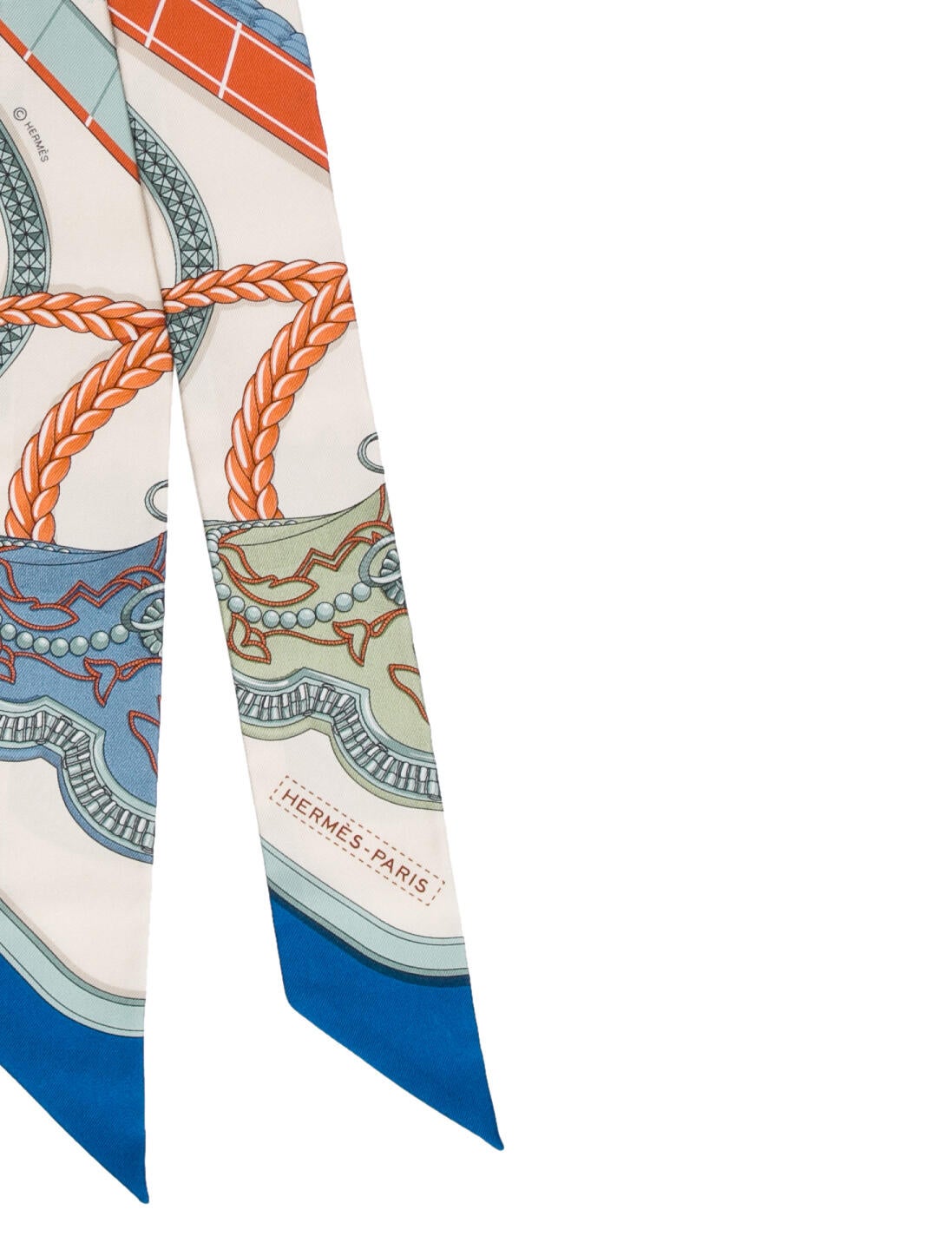 Hermès Grand Apparat Silk Twilly Scarf